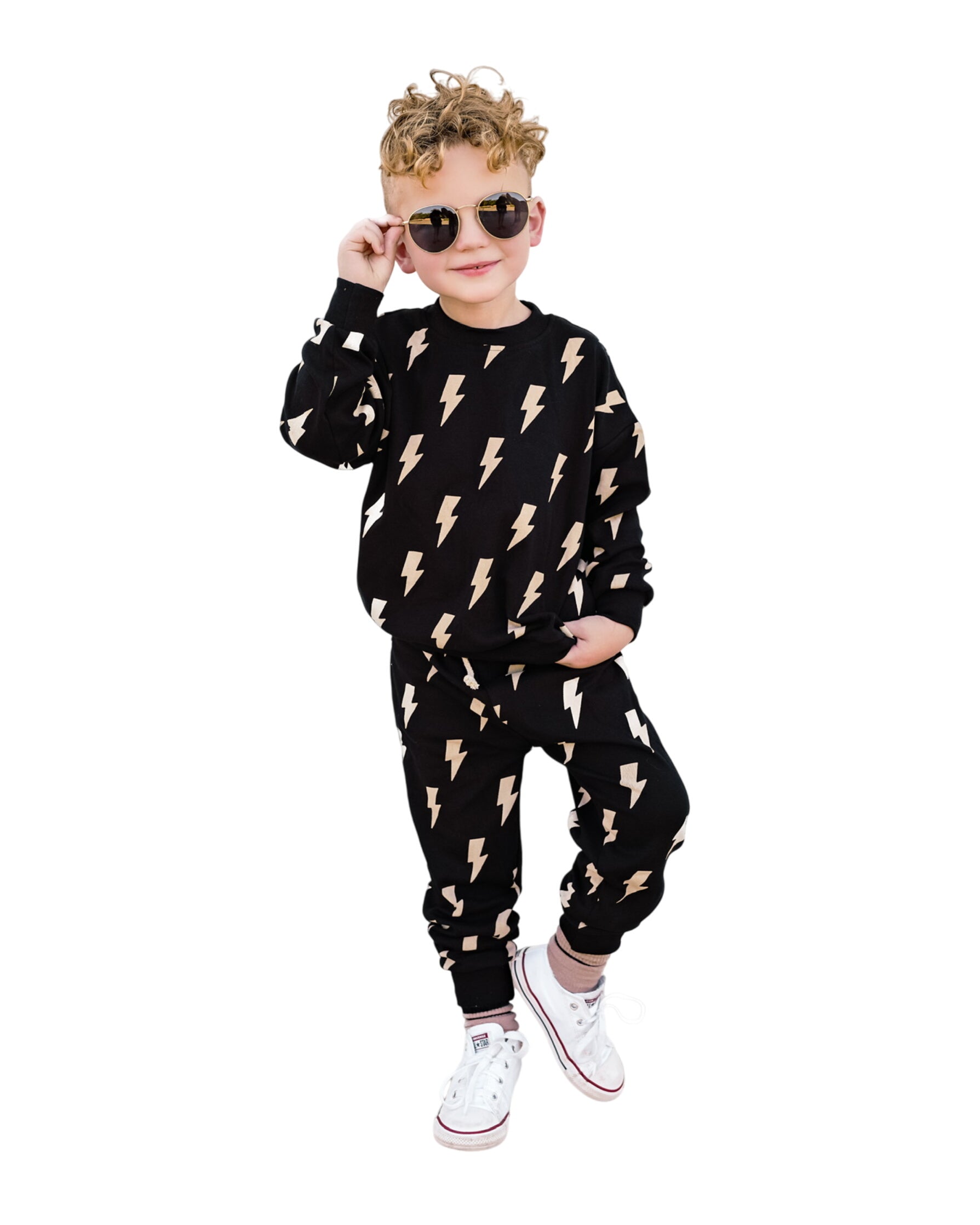 Jogger Set | Black Bolts