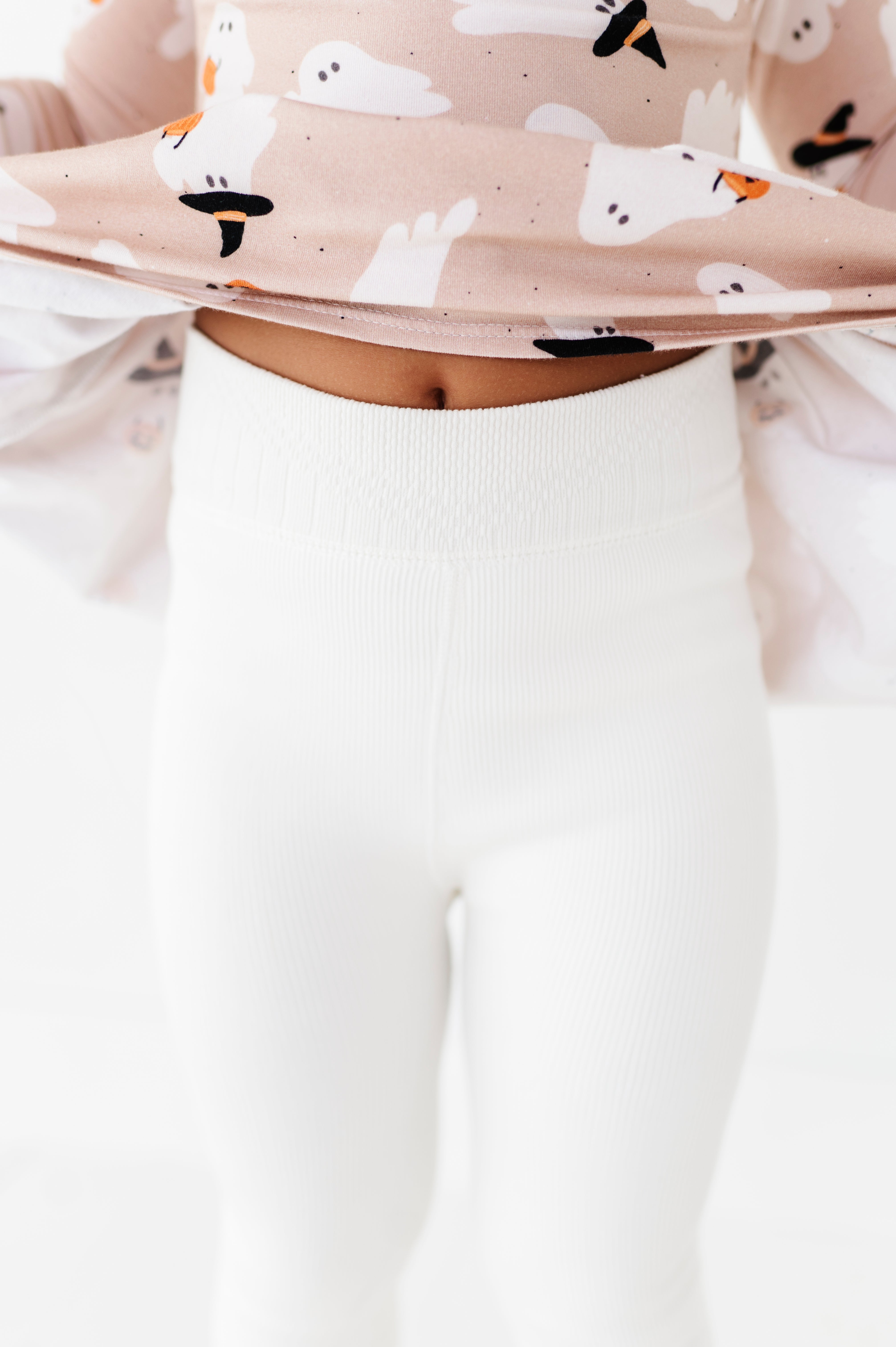 White | Plush Lined Tights