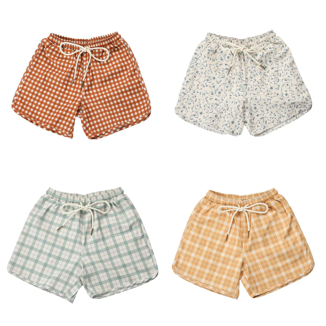 Swim Trunks | Upf + Recycled - Sienna Gingham