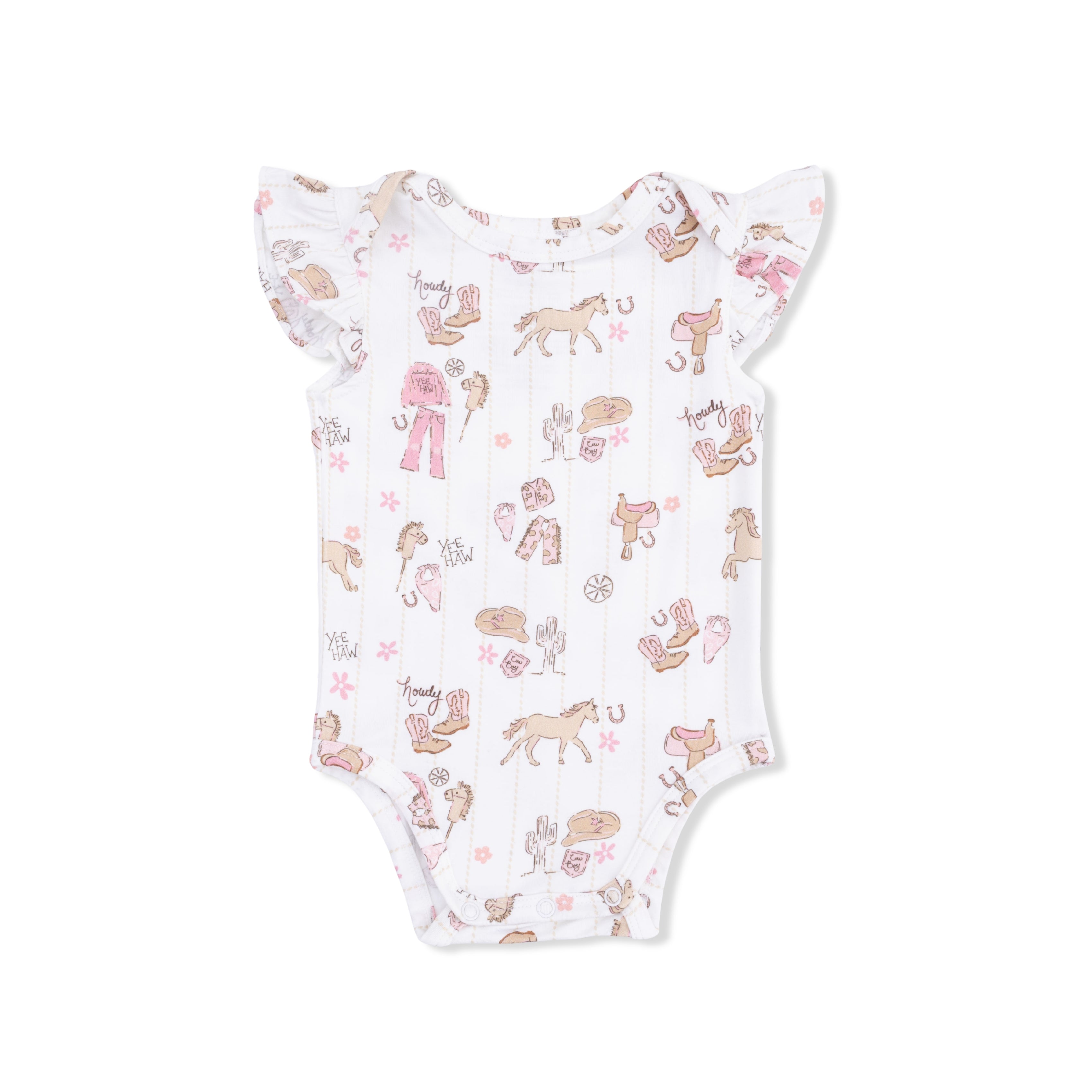 Cowgirl Nursery - Ruffle Sleeve Bodysuit