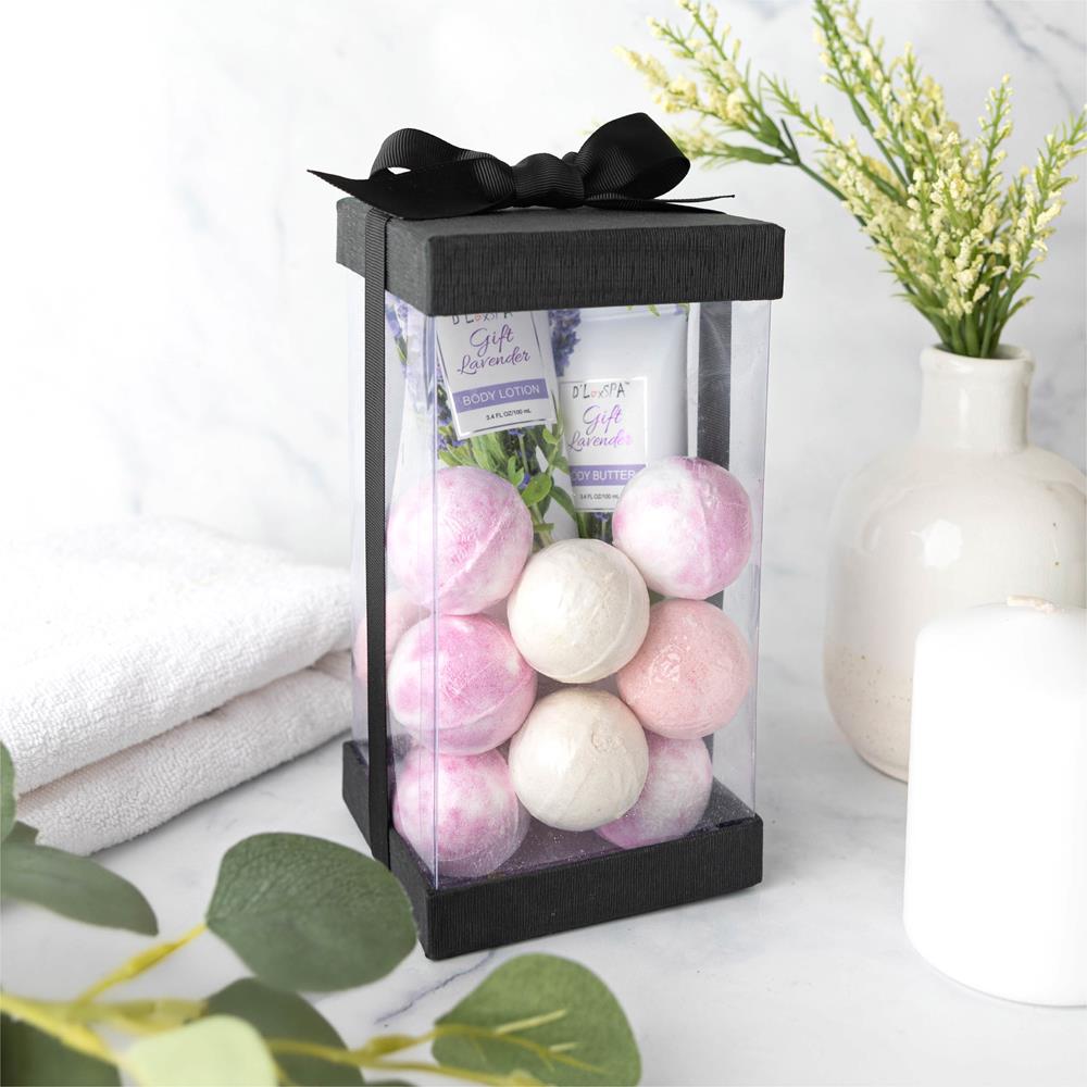 Plastic Gift Boxes 6 Pack Black 8x4x4"