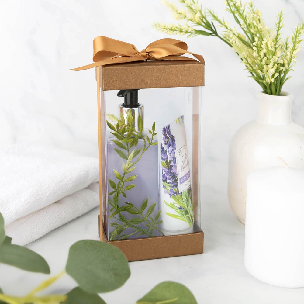 Plastic Gift Boxes 6 Pack Bakery Boxes With Base Lid & Ribbon Gold 7.5x3.75x2.5"