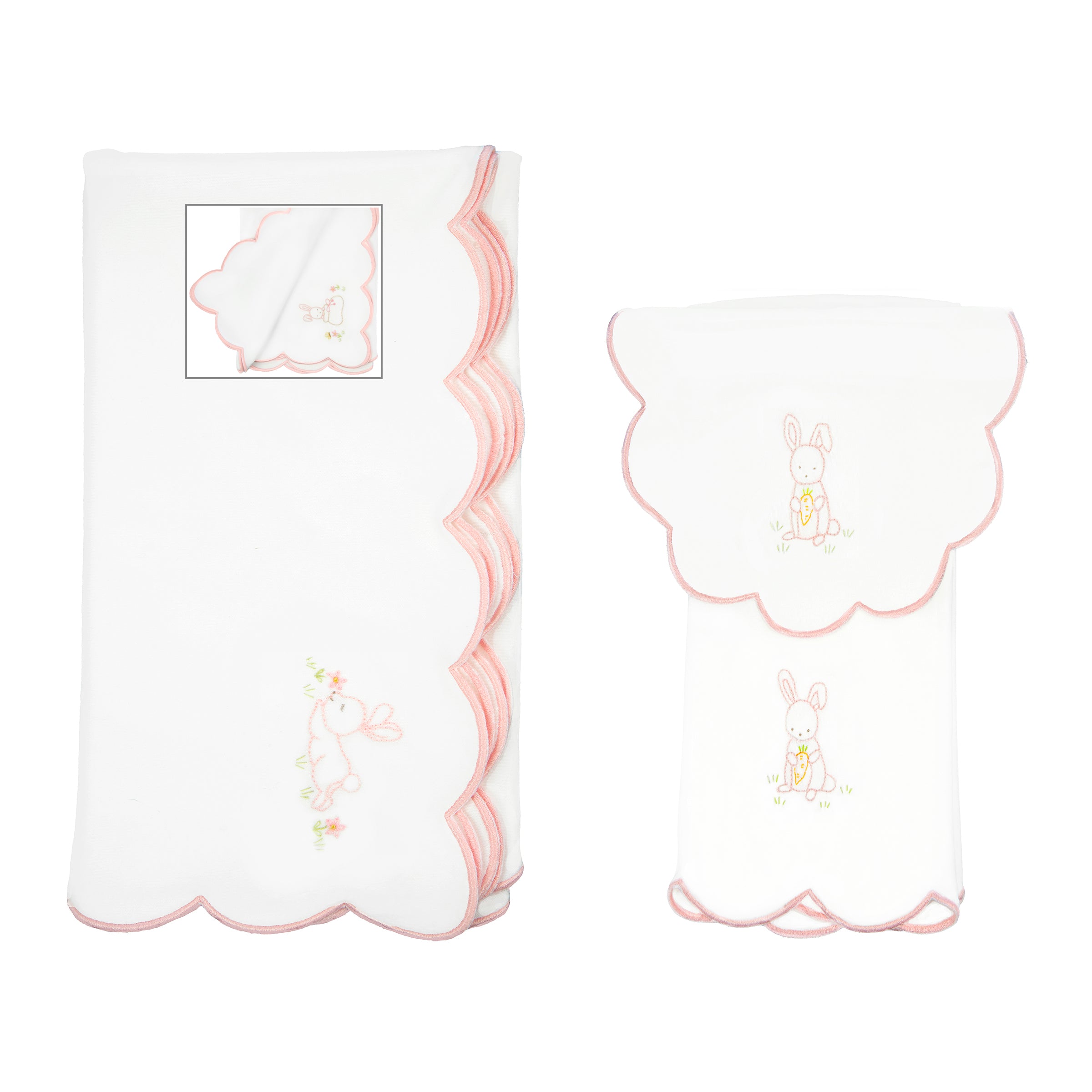 Baby Sleepy Bunny Cotton Knit Blanket