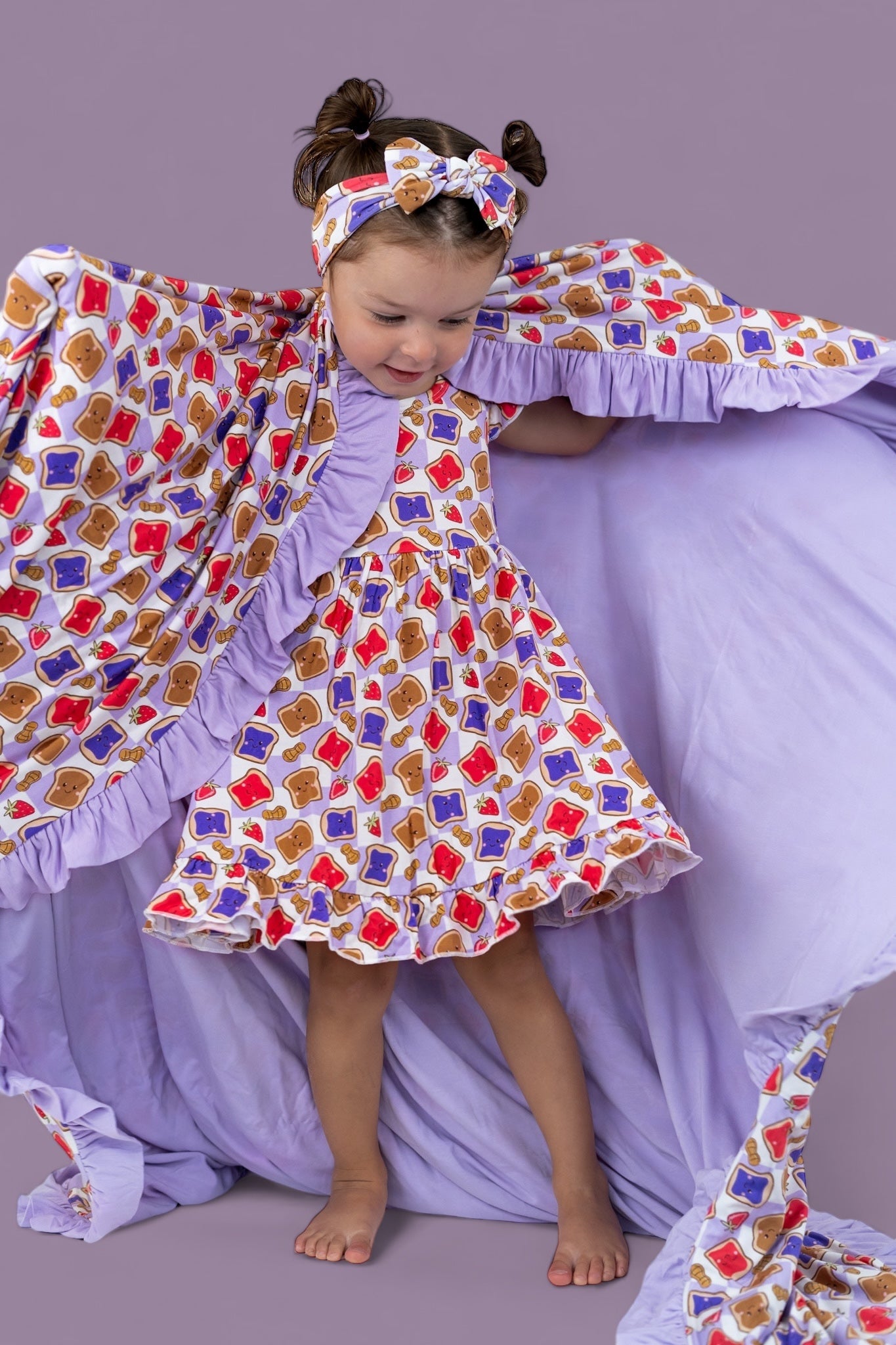 Exclusive Peanut Butter Jelly Time Dream Ruffle Dress