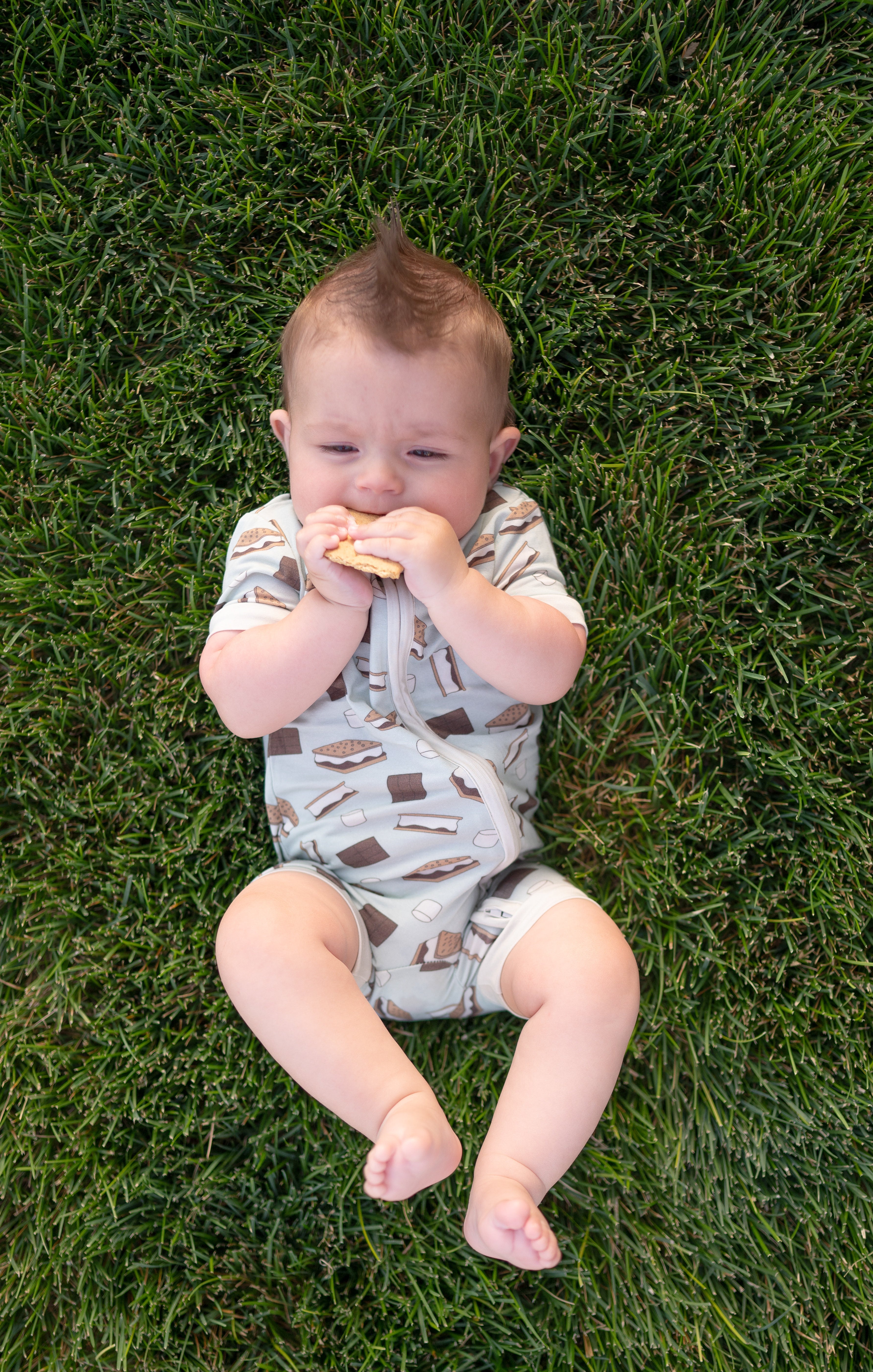 S'more To Love (romper) - Blue