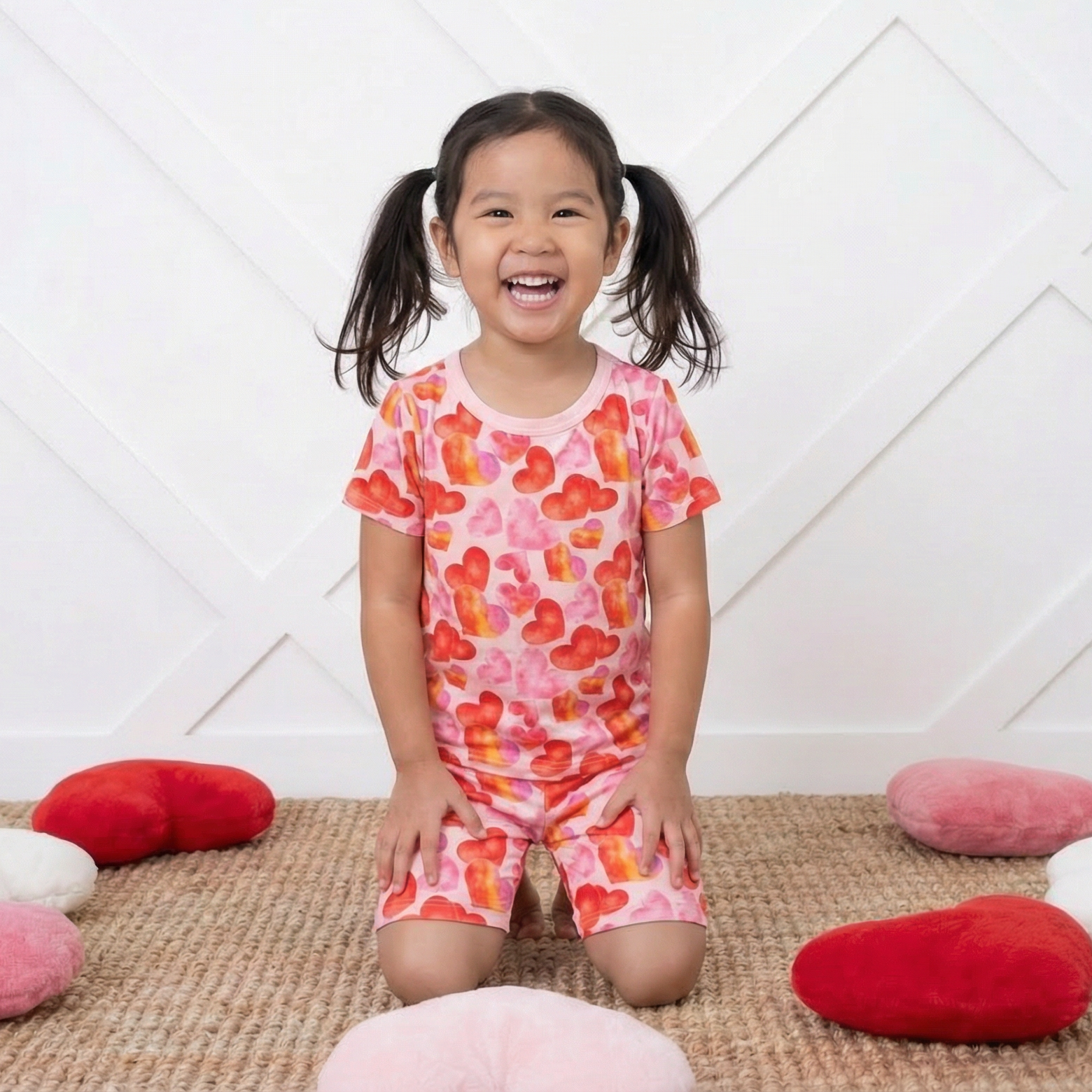 Love Hearts Shorts Pjs