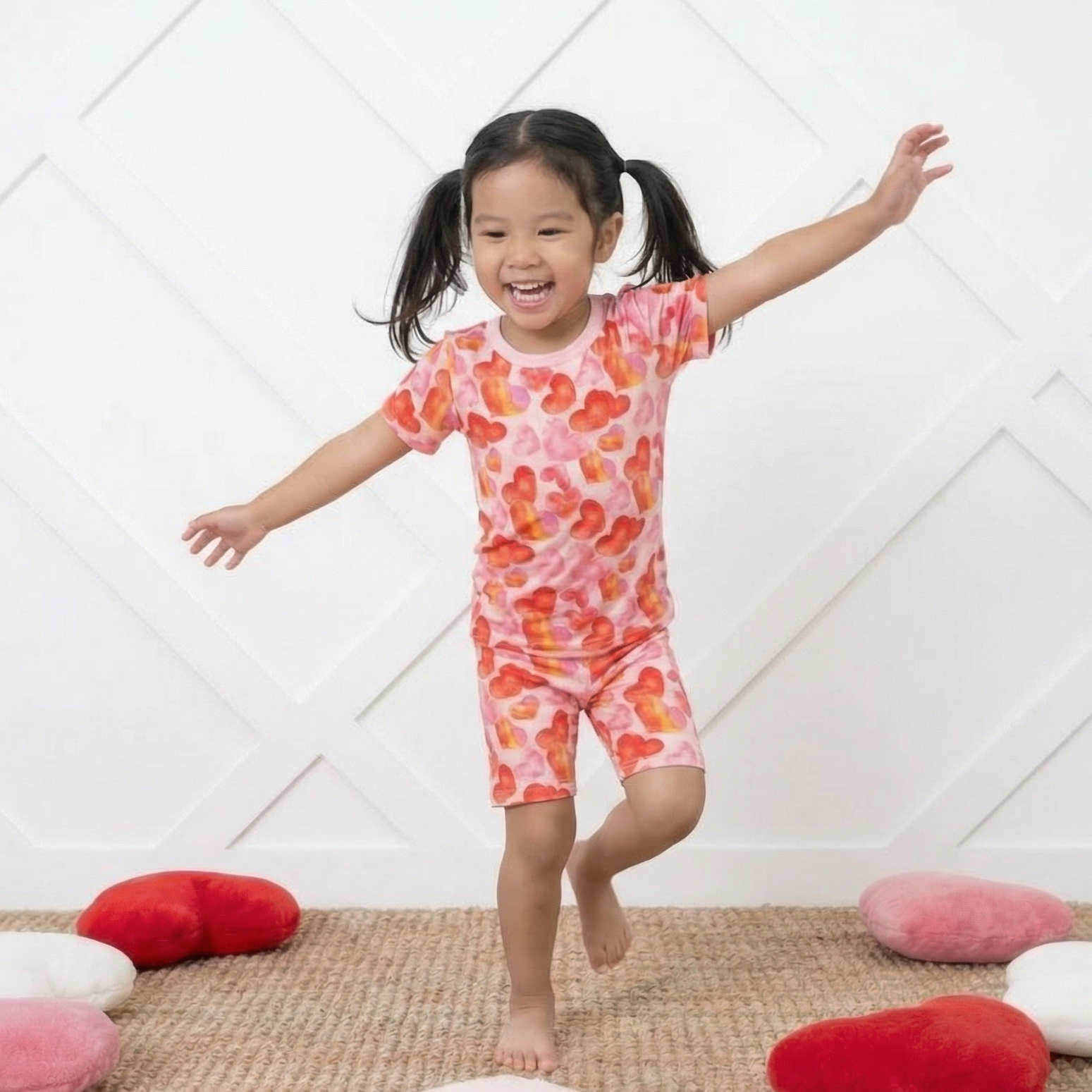 Love Hearts Shorts Pjs