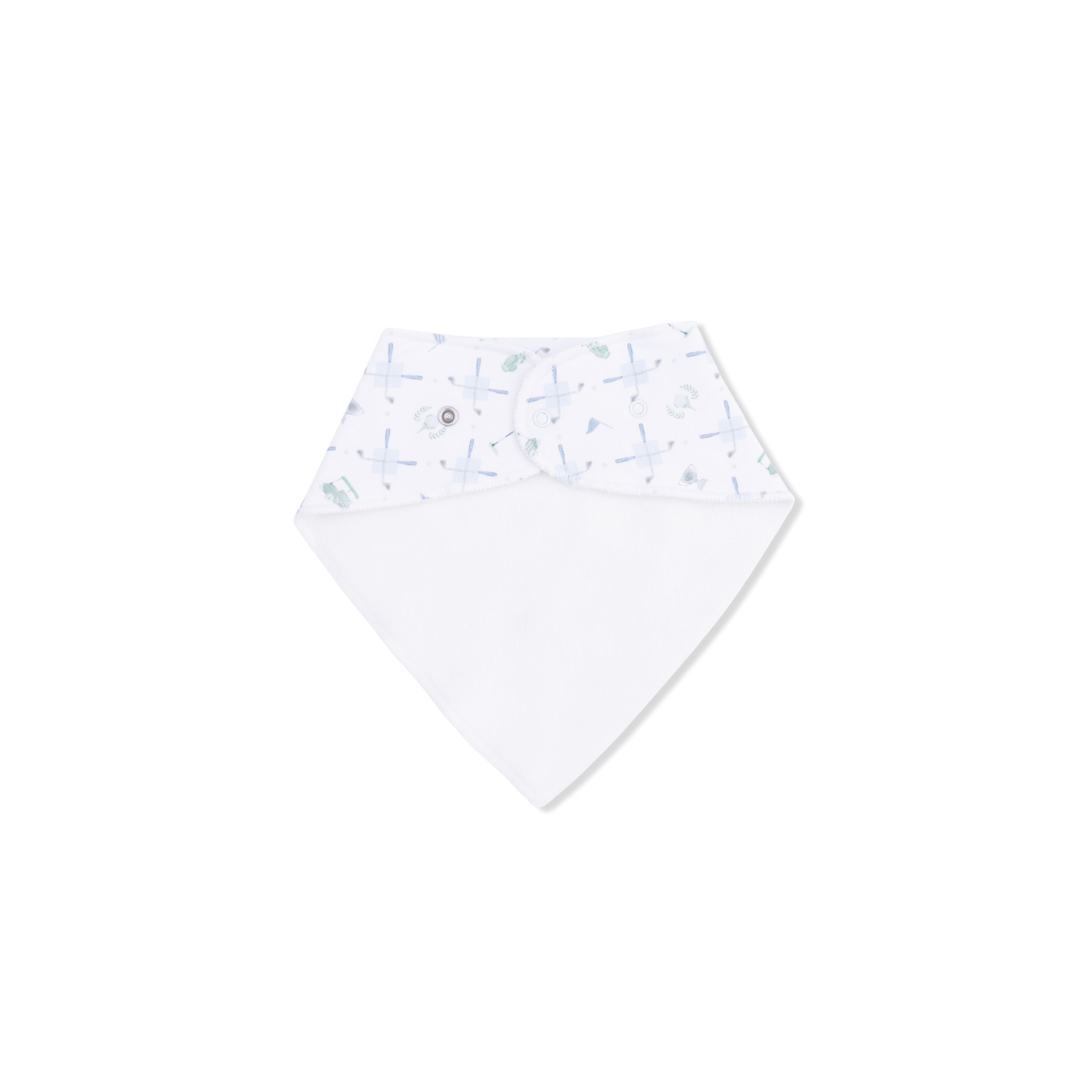 Golf Trellis Blue - Bandana Bib