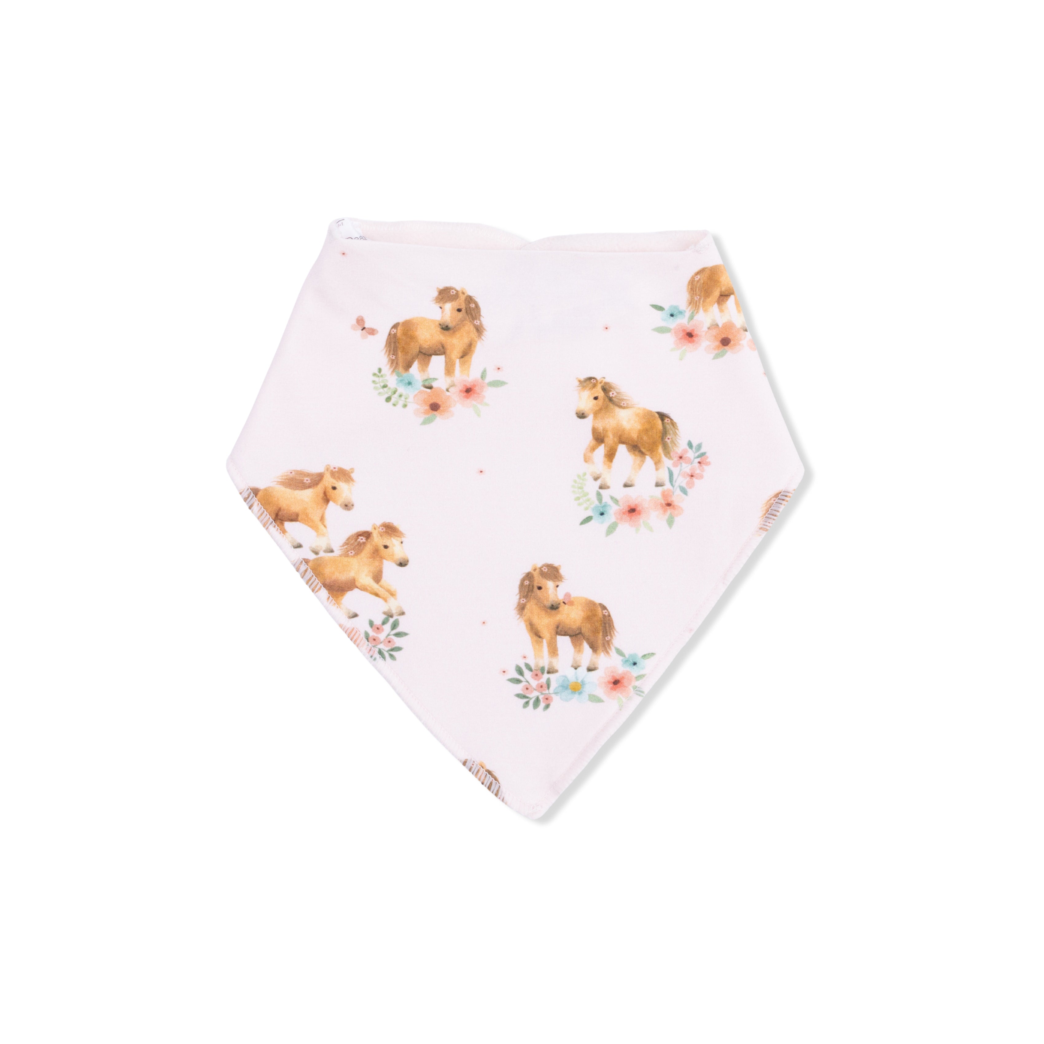 Pink Ponies - Bandana Bib