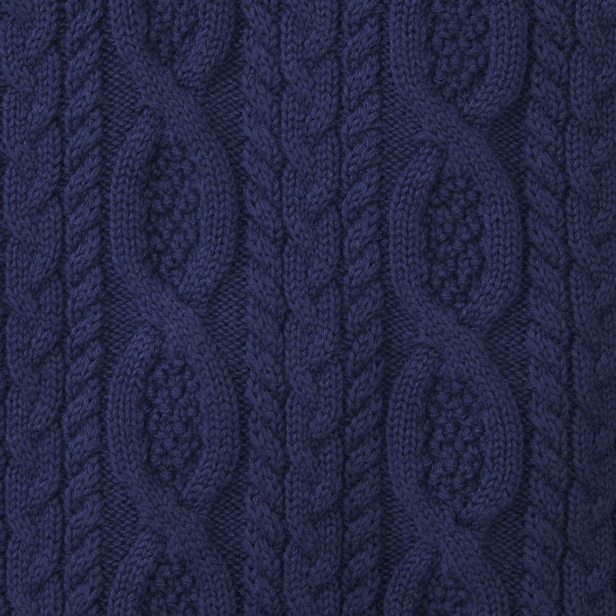 Mock Neck Cable Sweater With Buttons - Baby