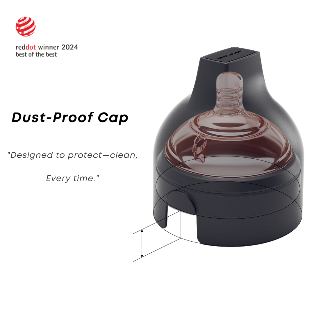 Ultra Wide Neck Baby Bottle 8 Oz Black