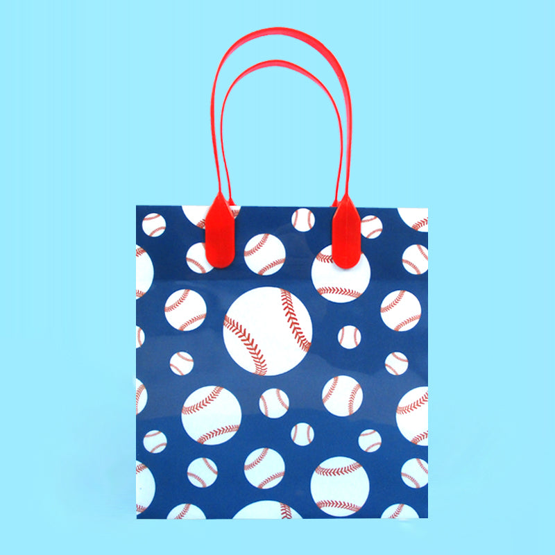 Baseball Party Favor Bags Treat - Set Of 6 Or 12