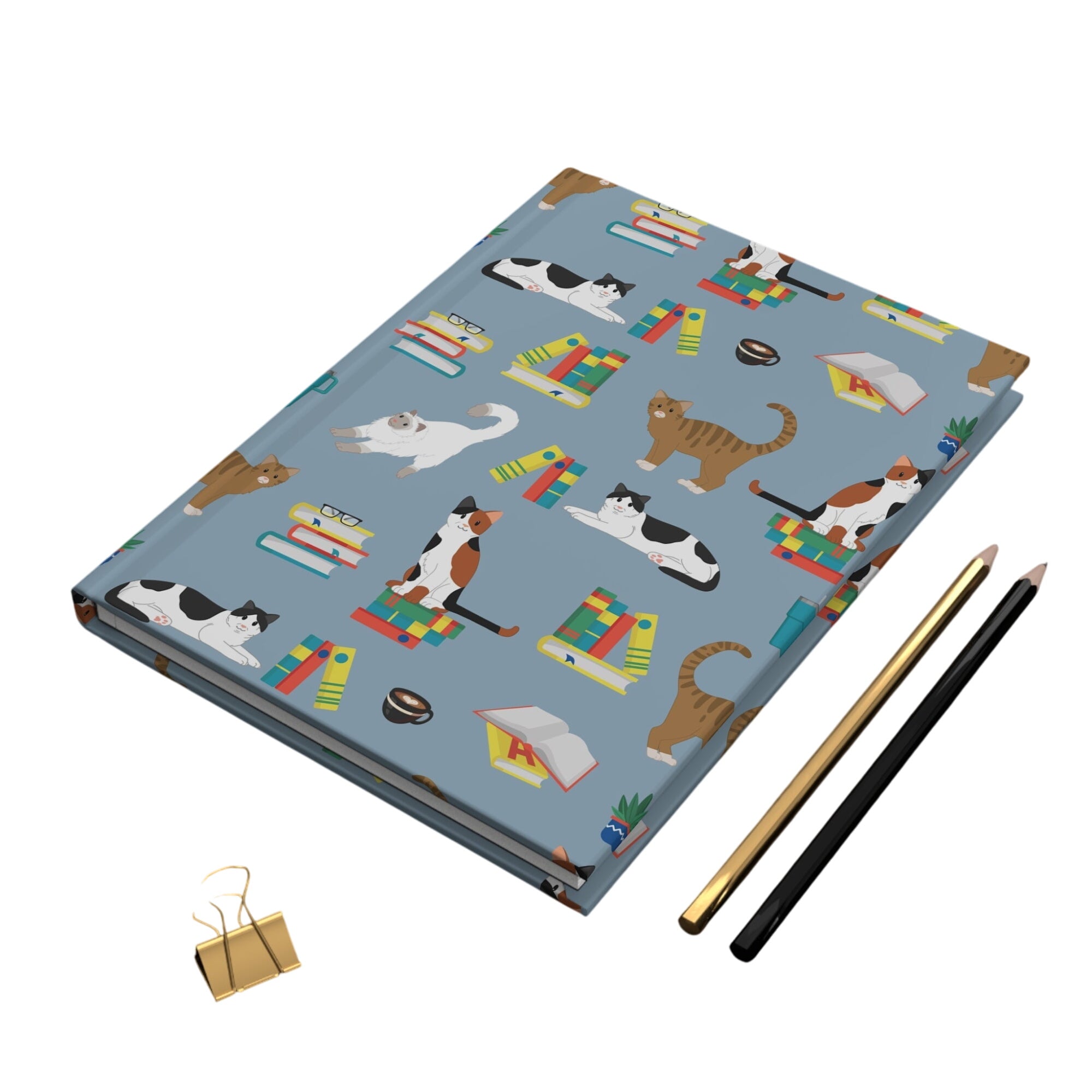 The Great Catsby Cat Hardcover Journal - Perfect For Cat Lovers & Writers