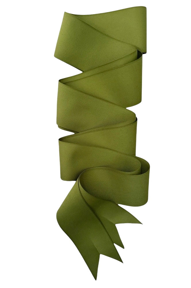 Olive Grosgrain Ribbon - Long