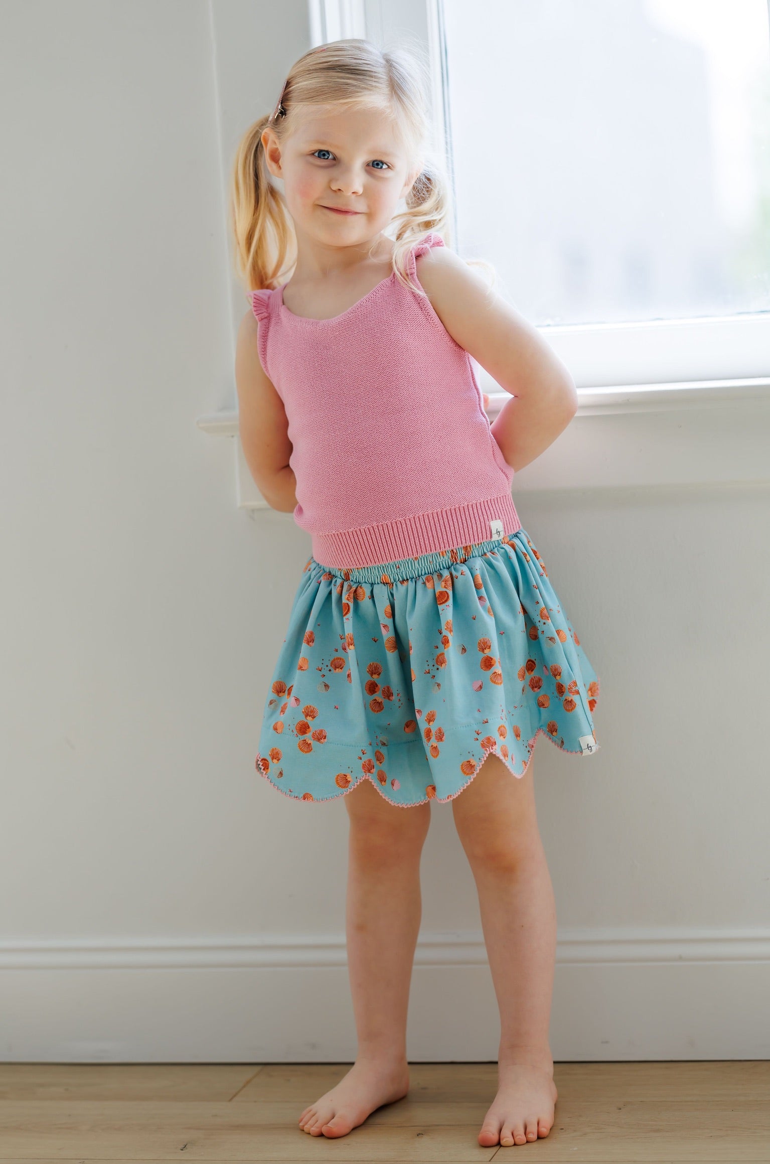 Girls Sunset Petal Knit Tank