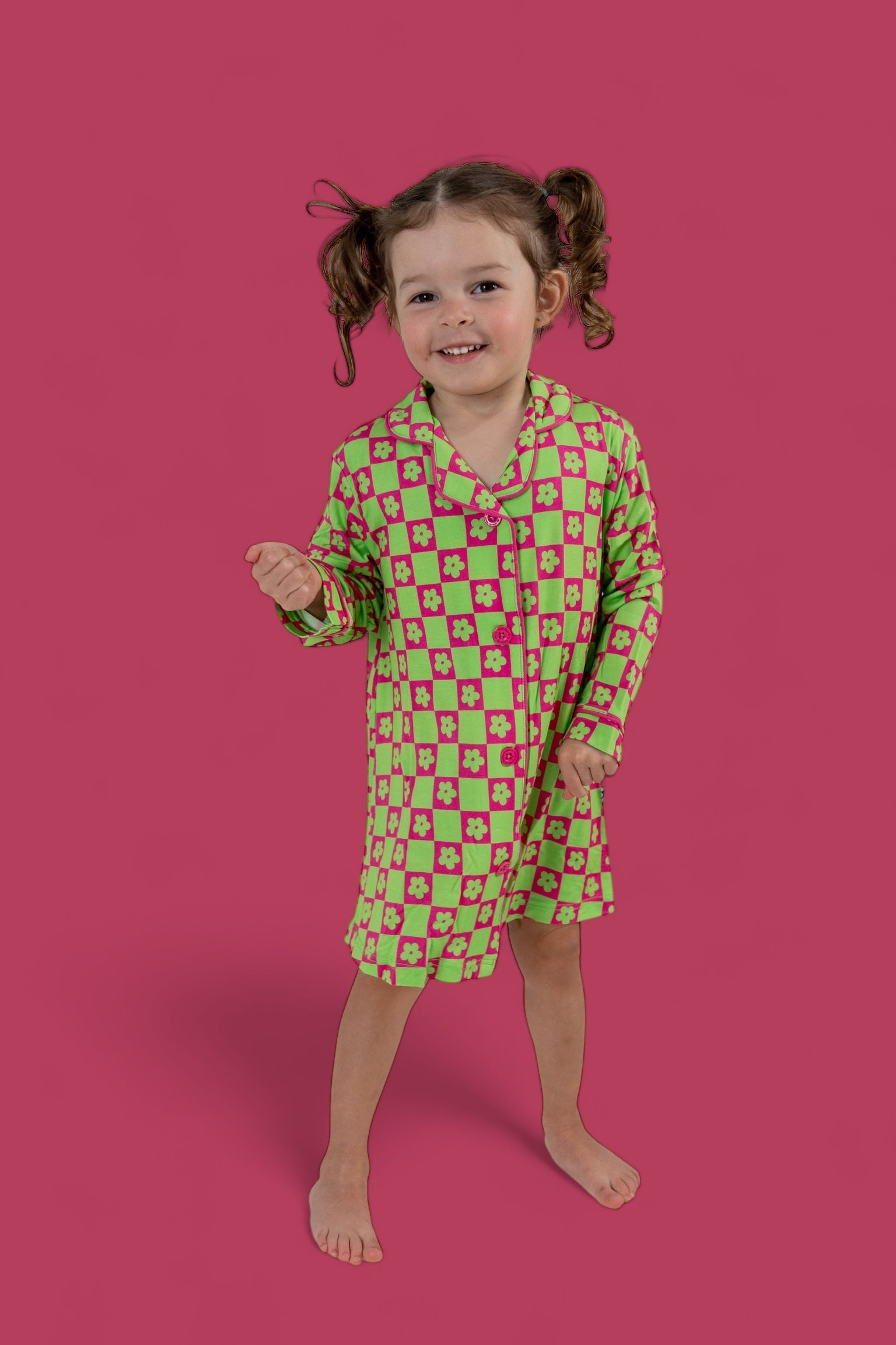Wild Daisy Checkers Girl's Dream Gown