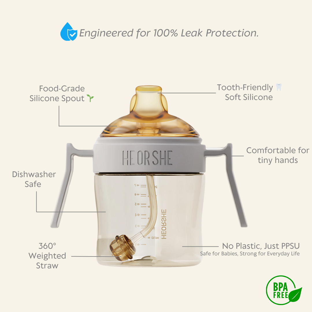 Sippy Cup 7oz (6m+) Grey