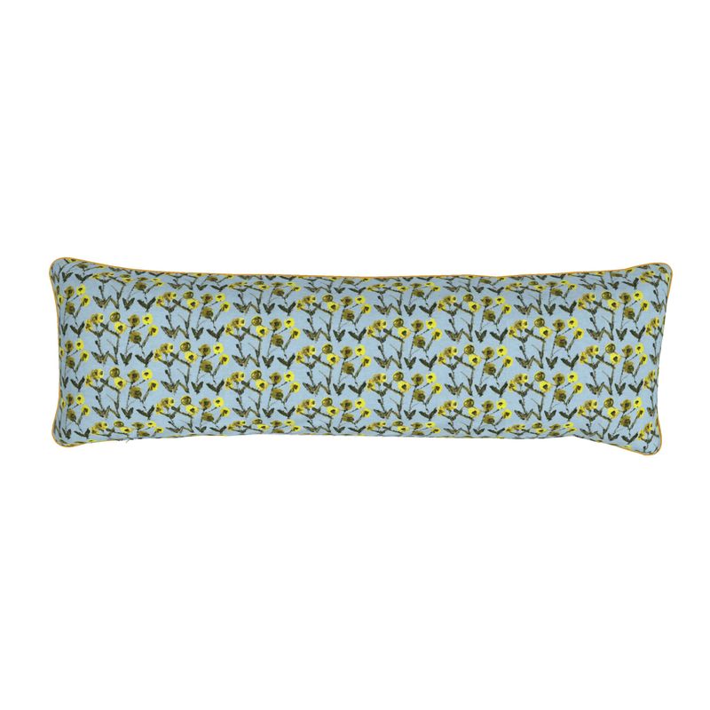 Lemon Posey Bolster Pillow