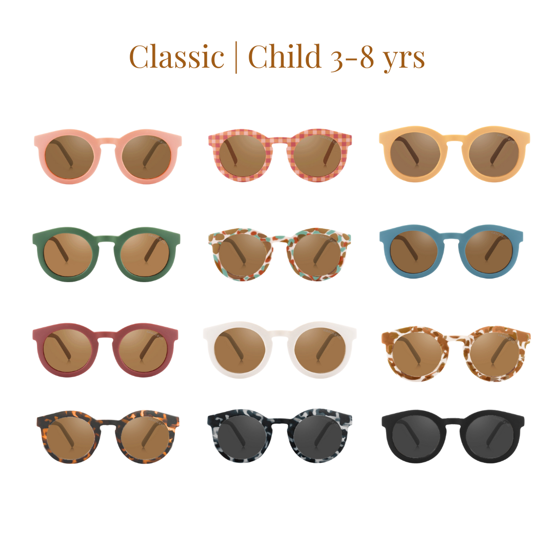 Classic | Sustainable Sunglasses | Plant-based Bendable Polarized - Child | 3-8 Y