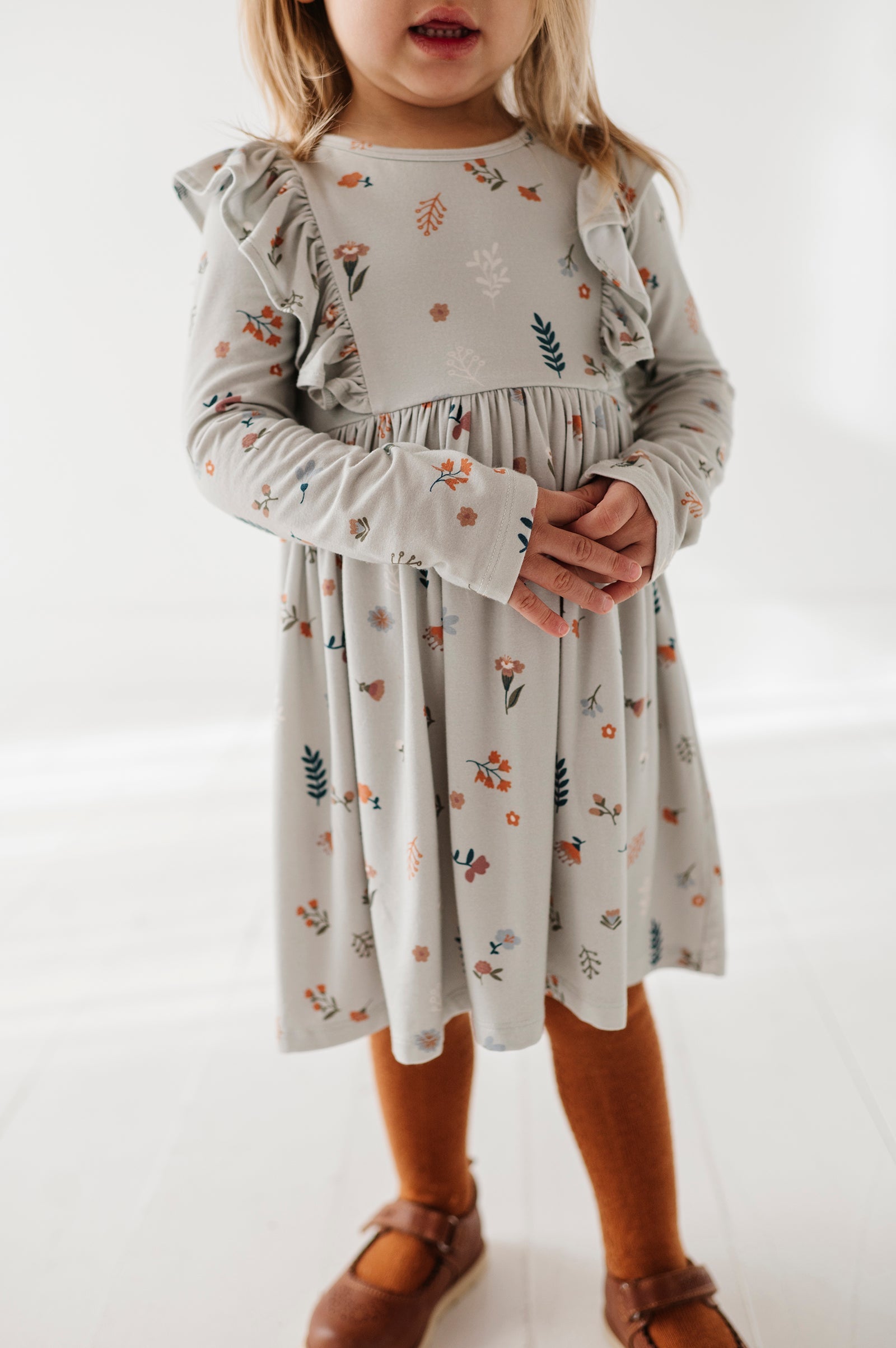 Long Sleeve Ruffle Dress