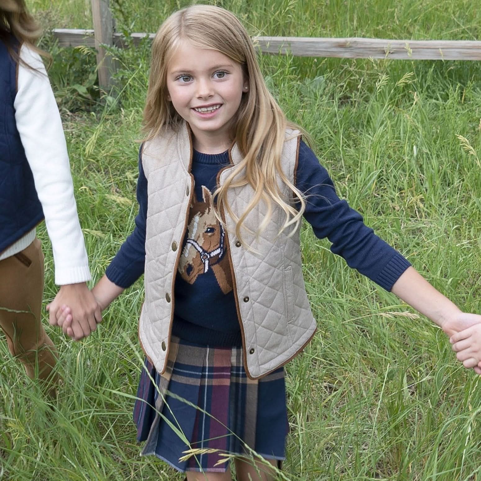 Organic Pleated Skirt With Buckle Detail - Baby