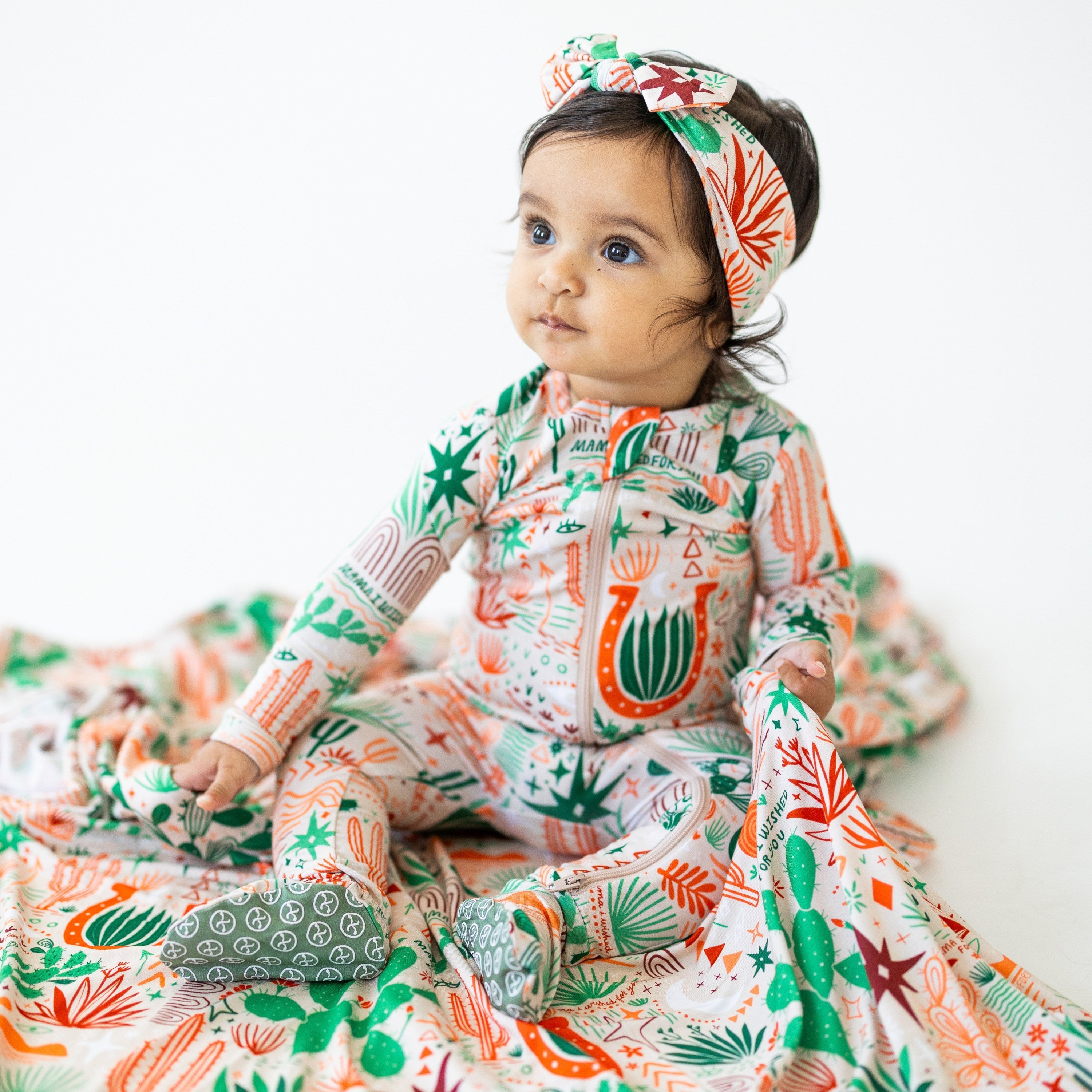 The Forever Swaddle Blanket | Desert Cactus (beige)