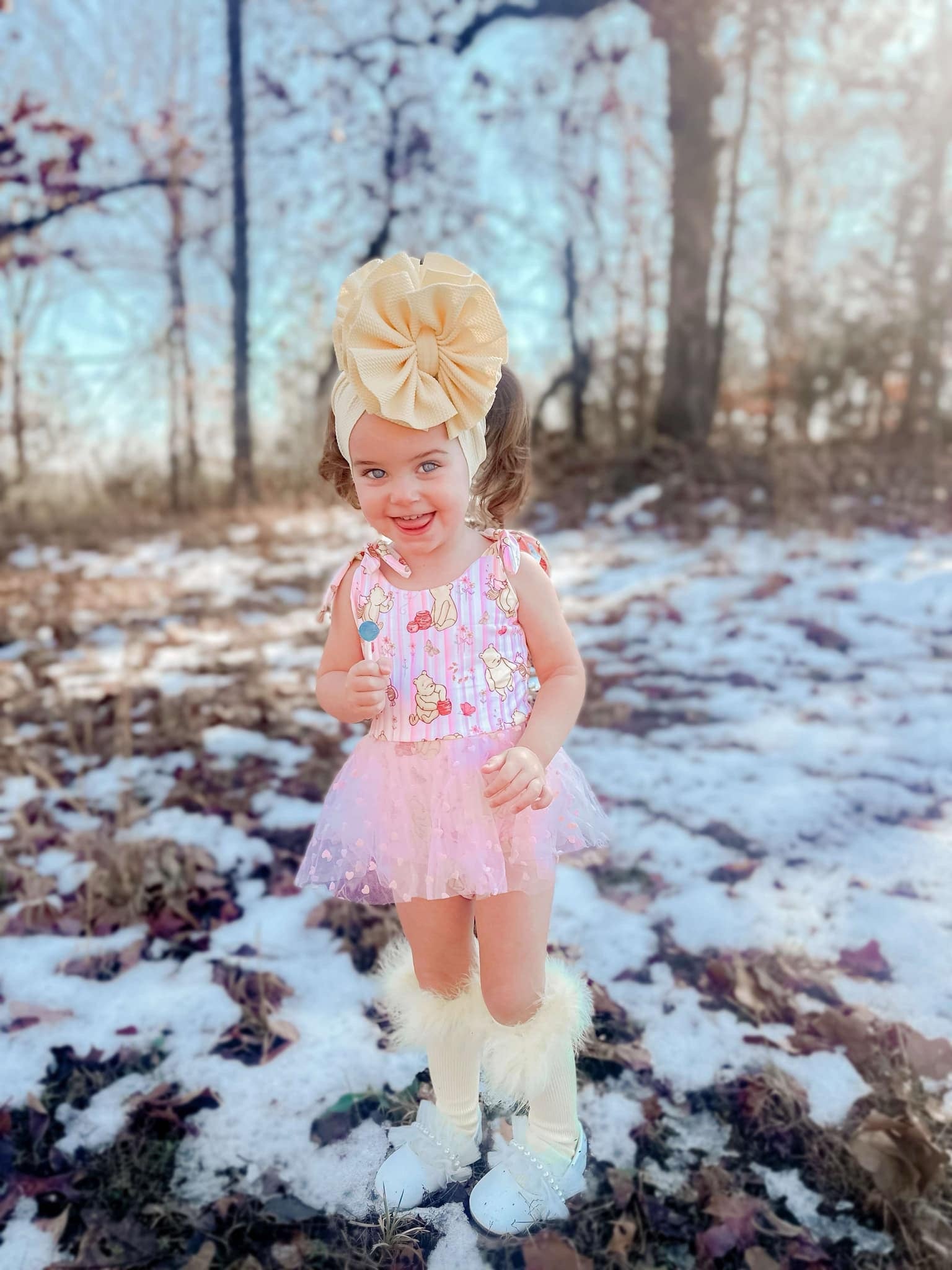 Classic Pooh Mesh Romper