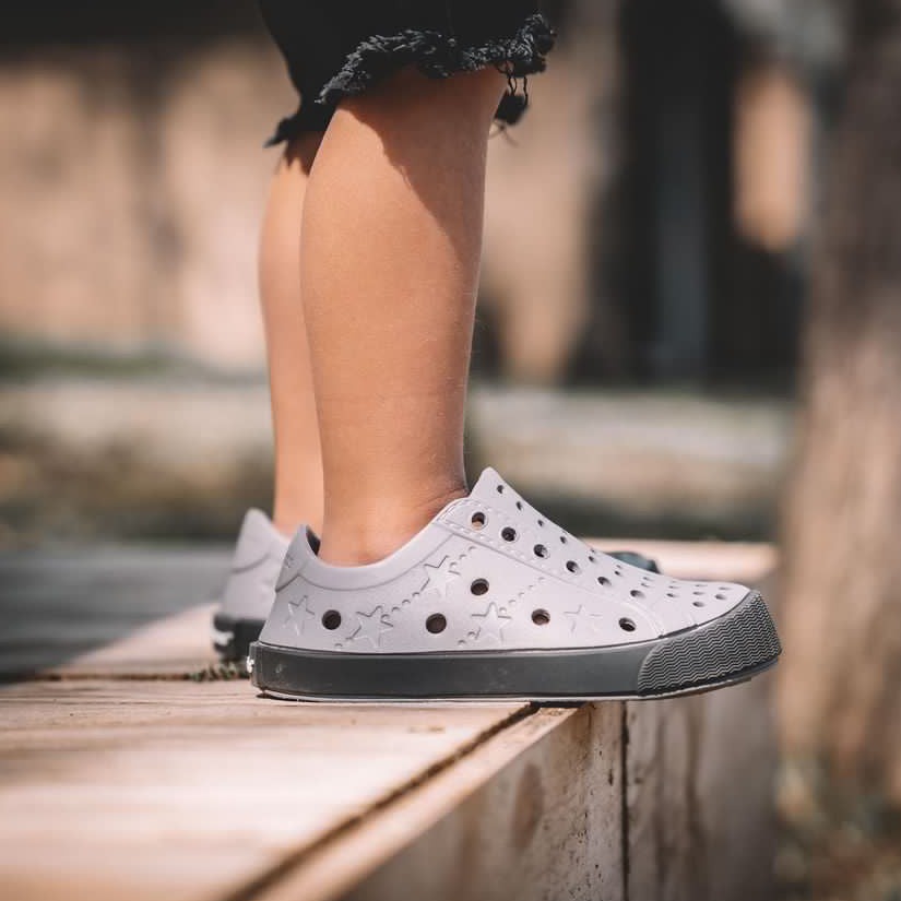 Toddler Perforated Slip On Water Sneakers in Champagne - Mervin