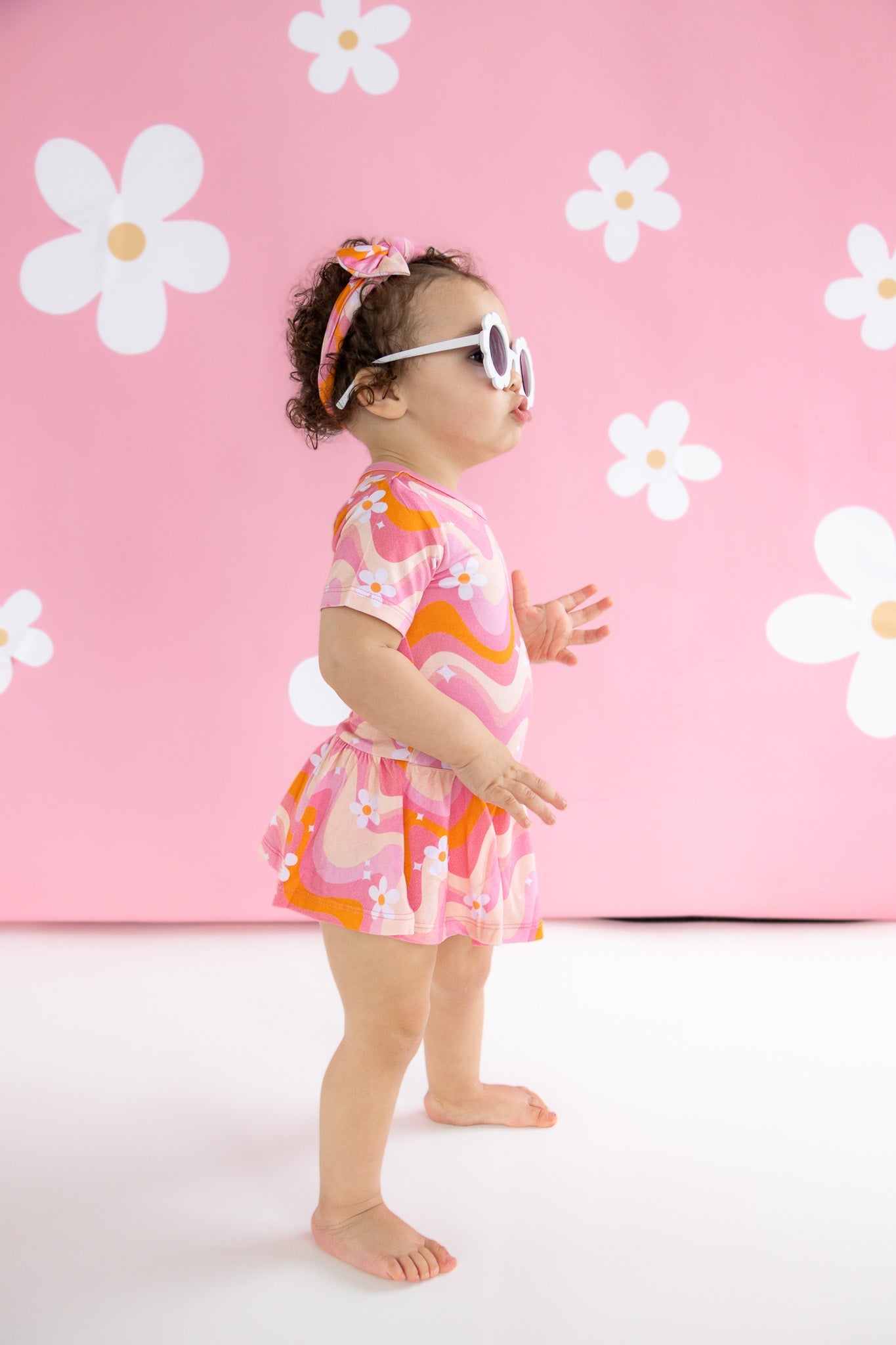 Groovy Floral Dream Bodysuit Dress