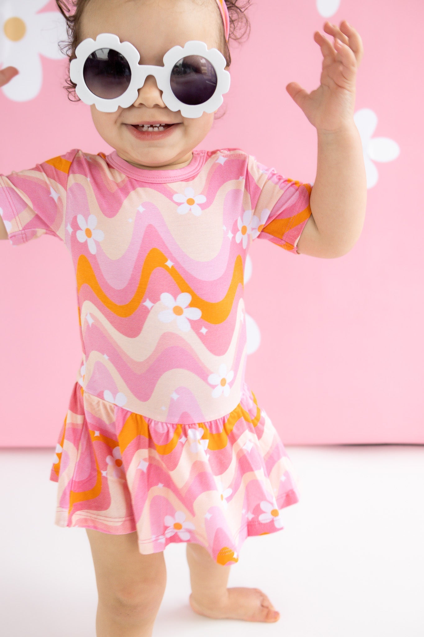 Groovy Floral Dream Bodysuit Dress