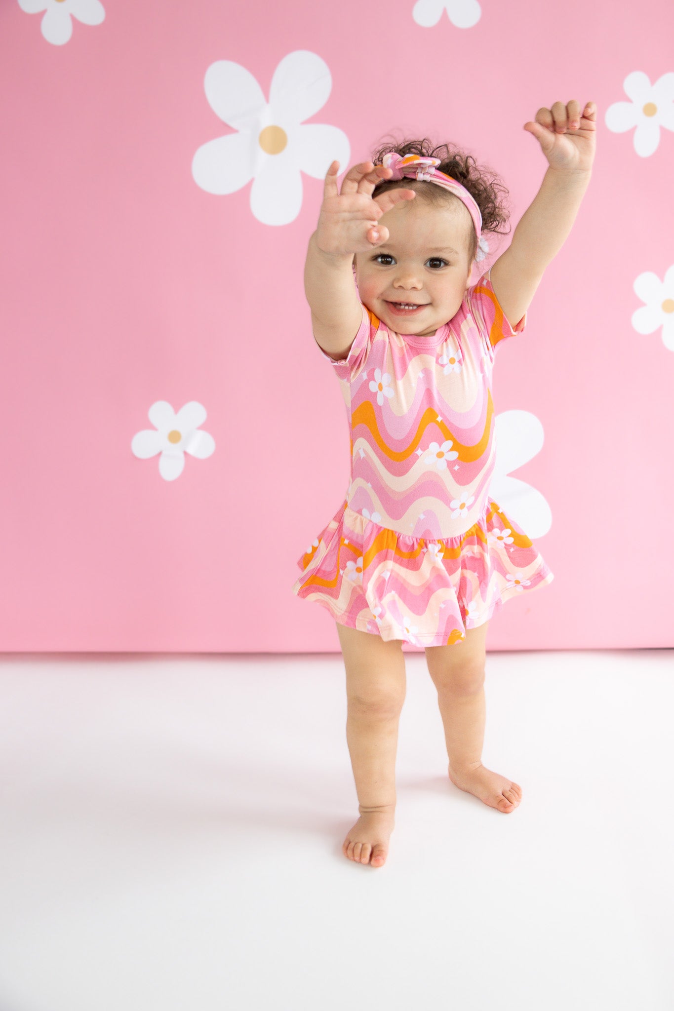 Groovy Floral Dream Bodysuit Dress