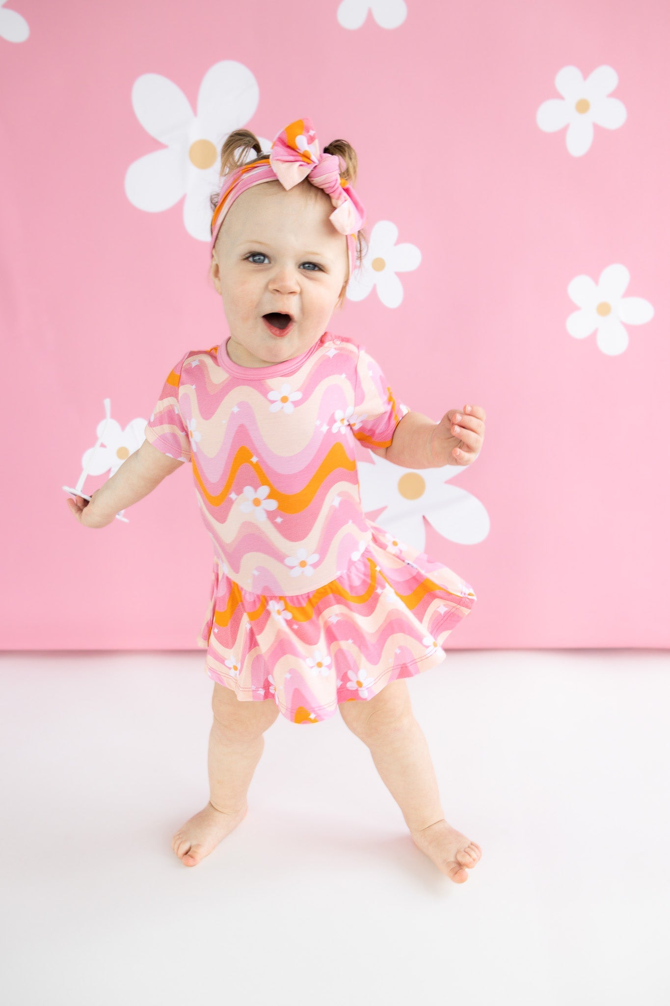 Groovy Floral Dream Bodysuit Dress