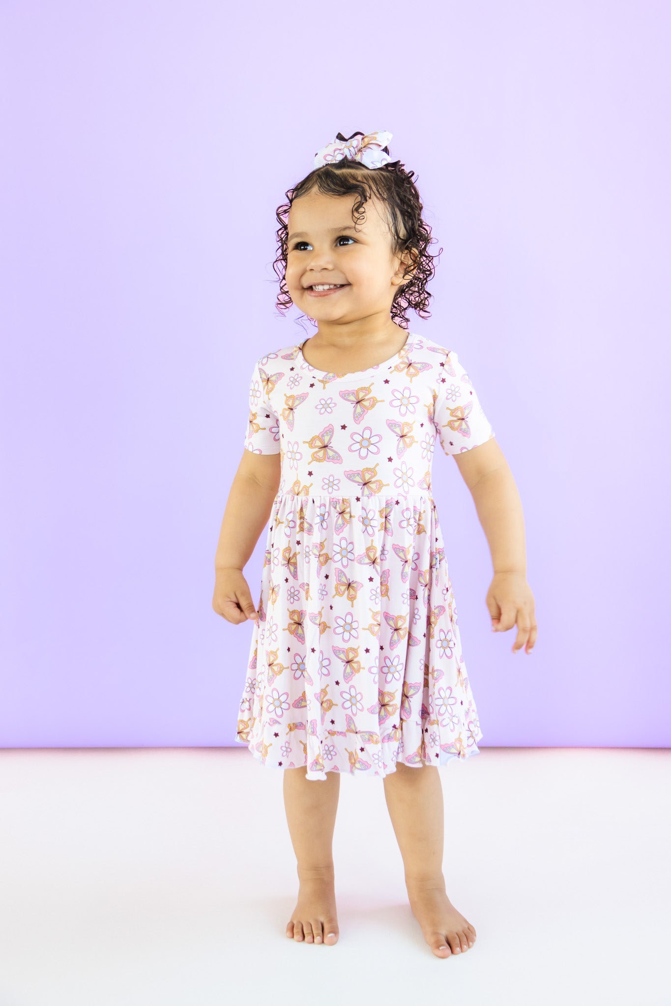 Blossomin' Butterfly Dream Ruffle Dress