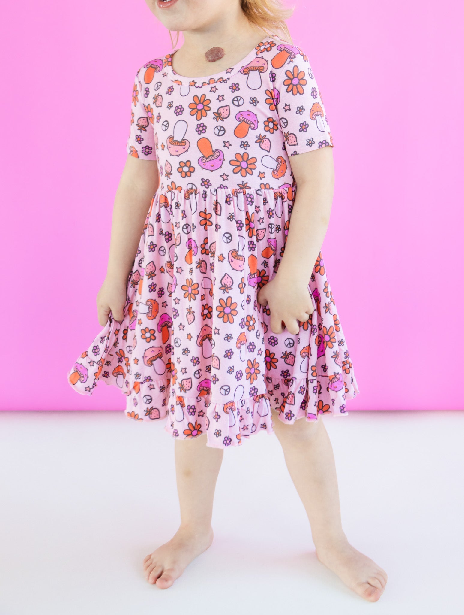 Feelin' Mushy Dream Ruffle Dress