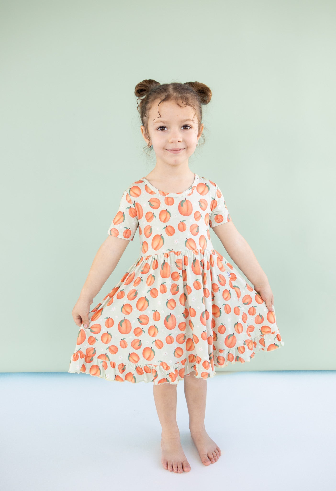 Peachy-keen Dream Ruffle Dress