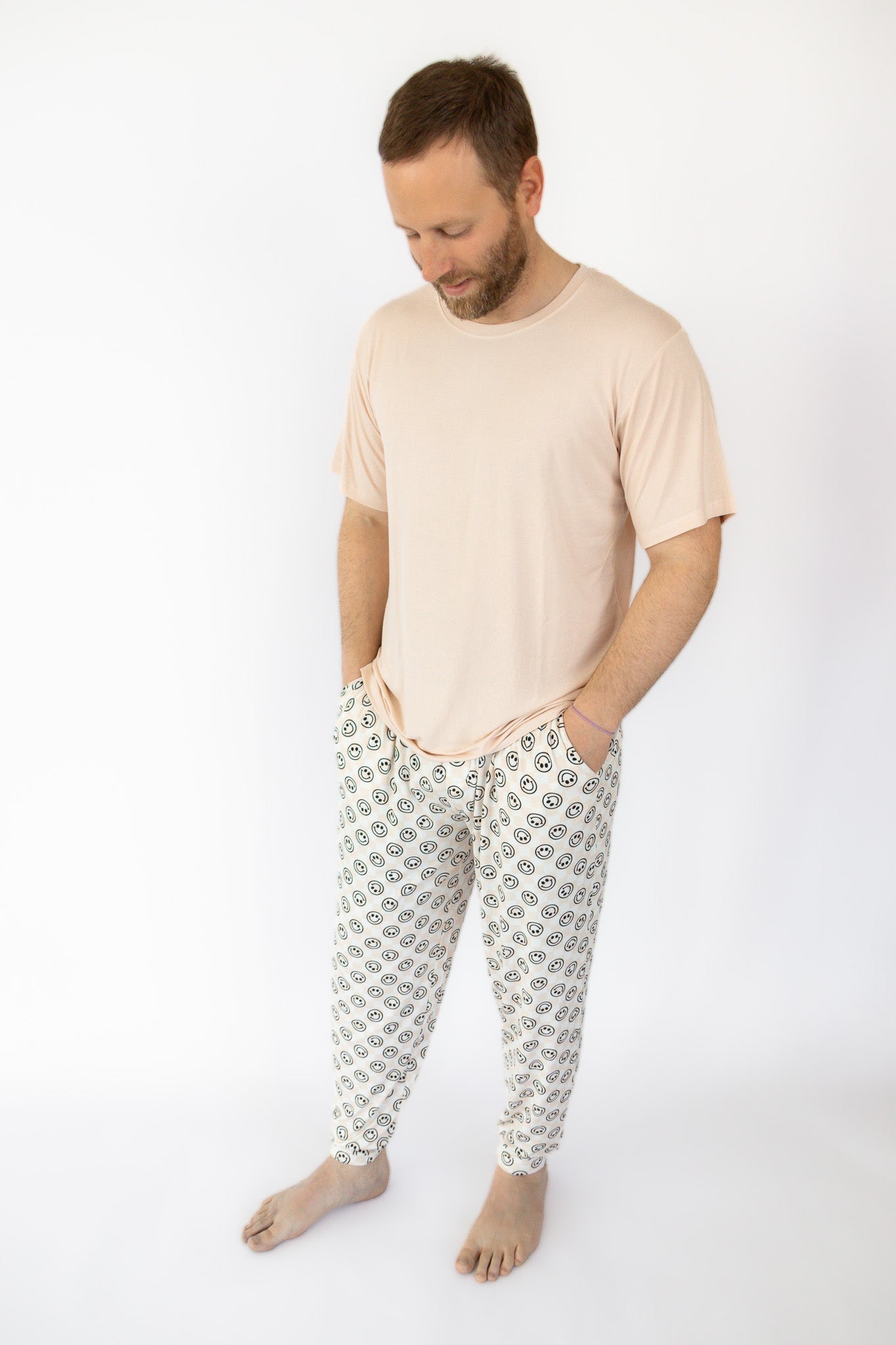 Sandy Smiles Checkers Men's Dream Jogger Set