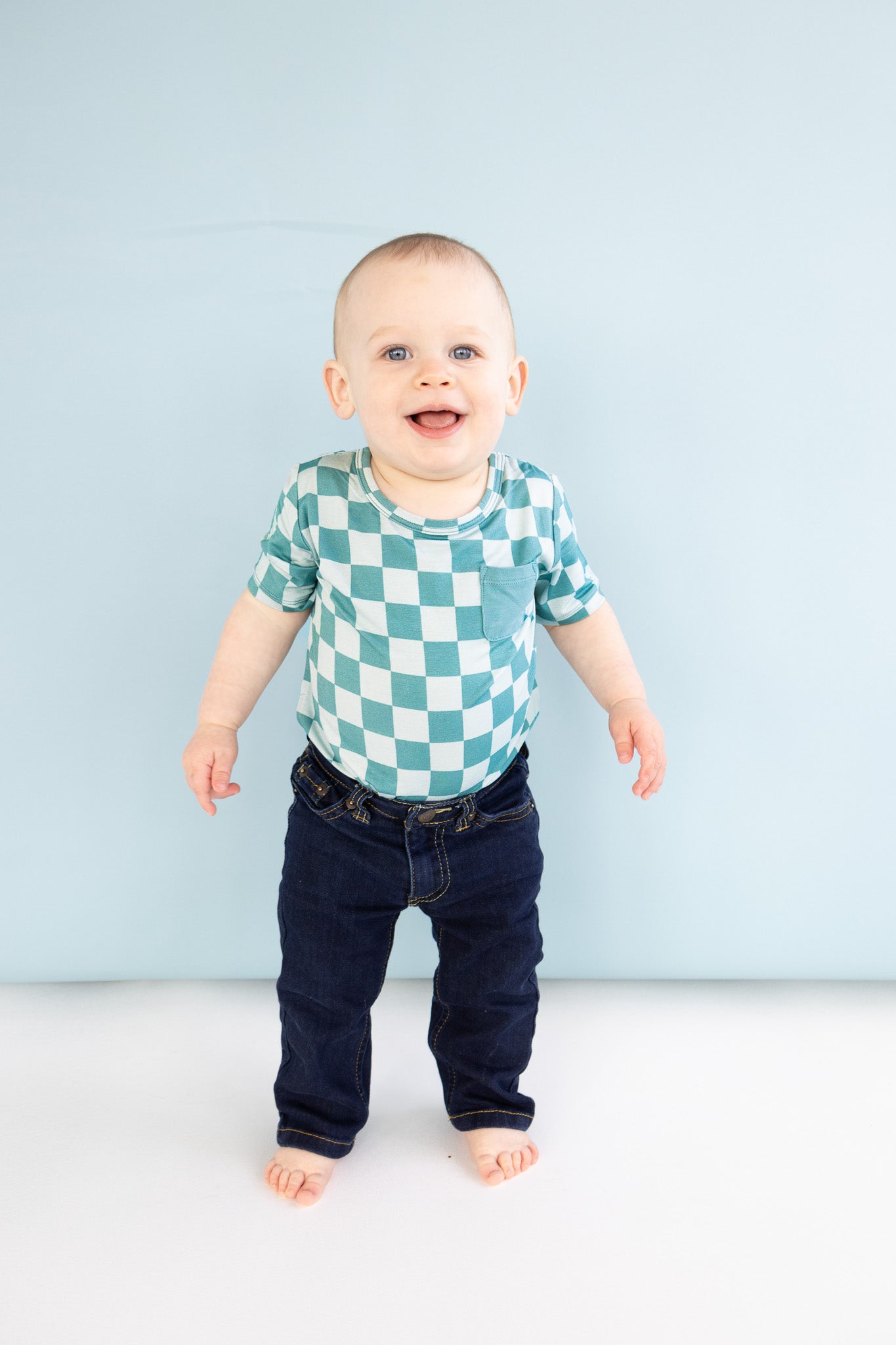 Stormy Checkers Dream Pocket Tee