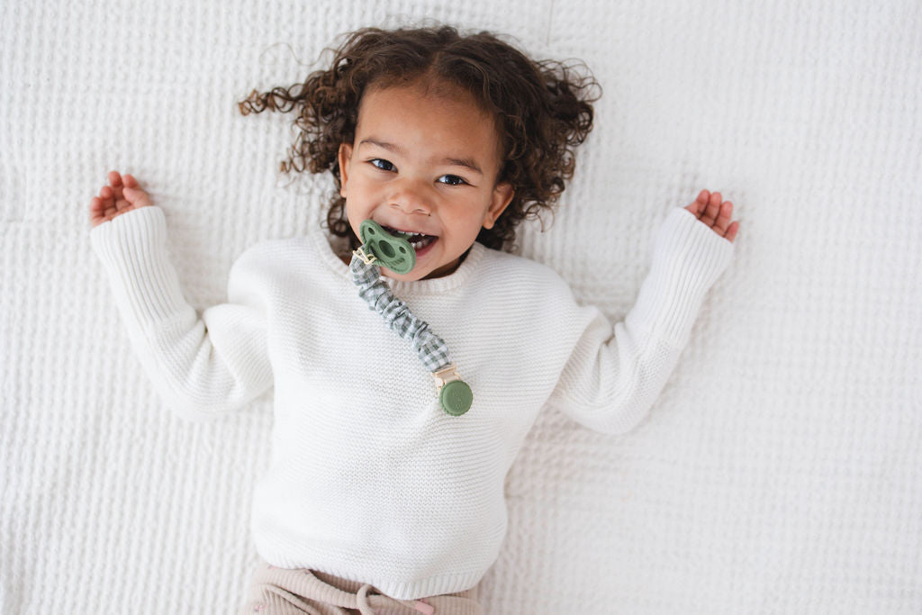 Metal-free Muslin Cotton And Silicone Pacifier Clips