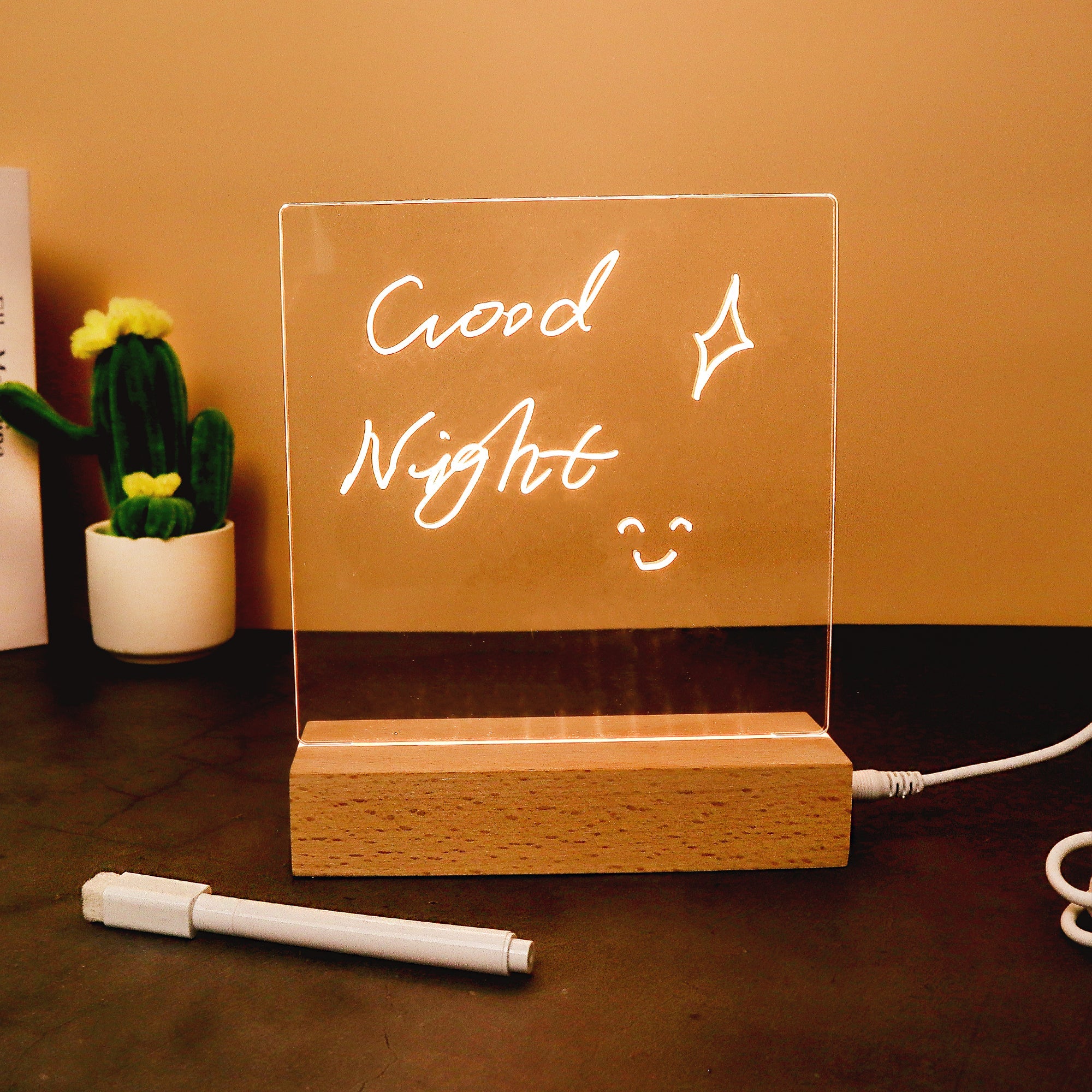 Led Writing Board – Reusable Message & Reminder Light Board