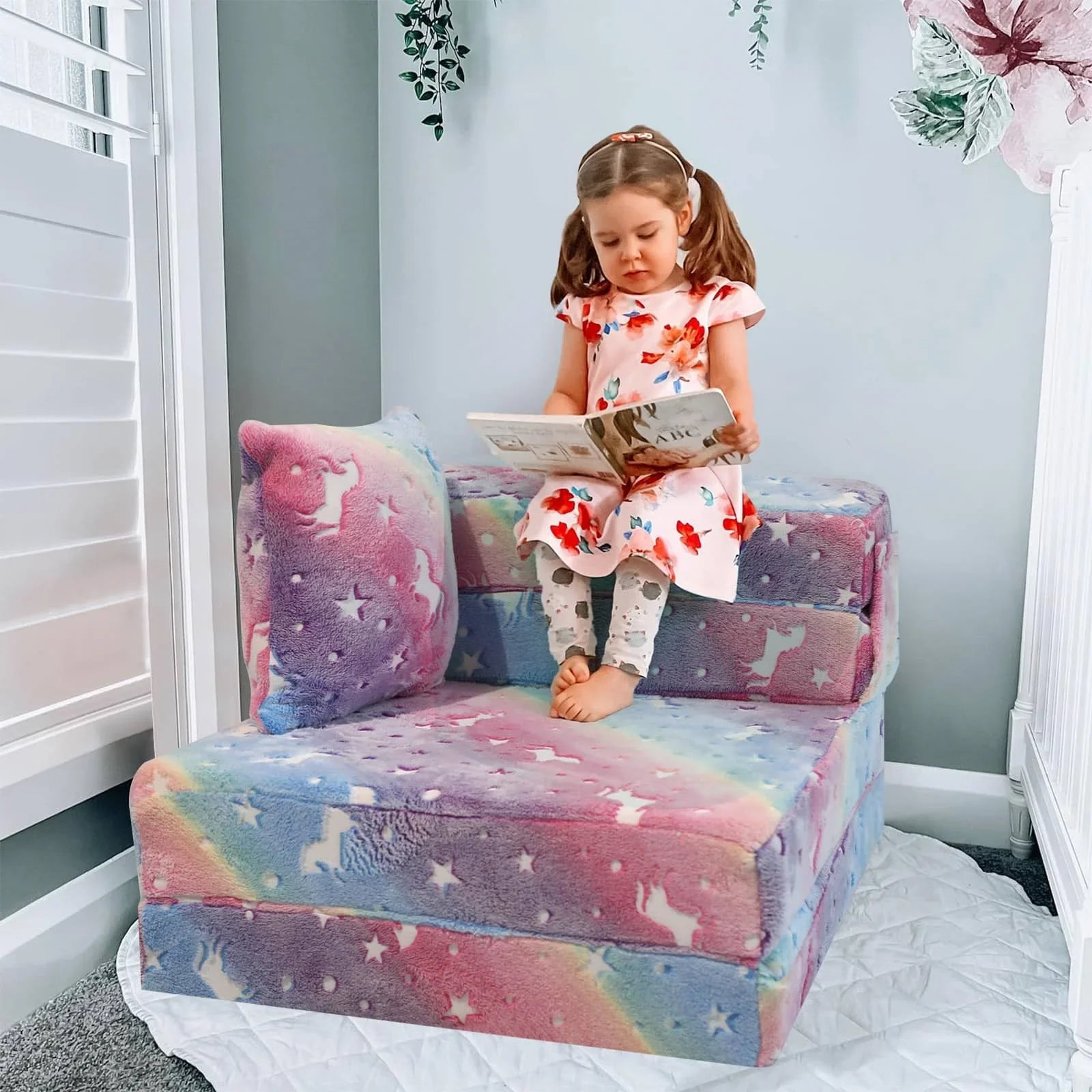 Convertible Kids Foldable Floor Mattress