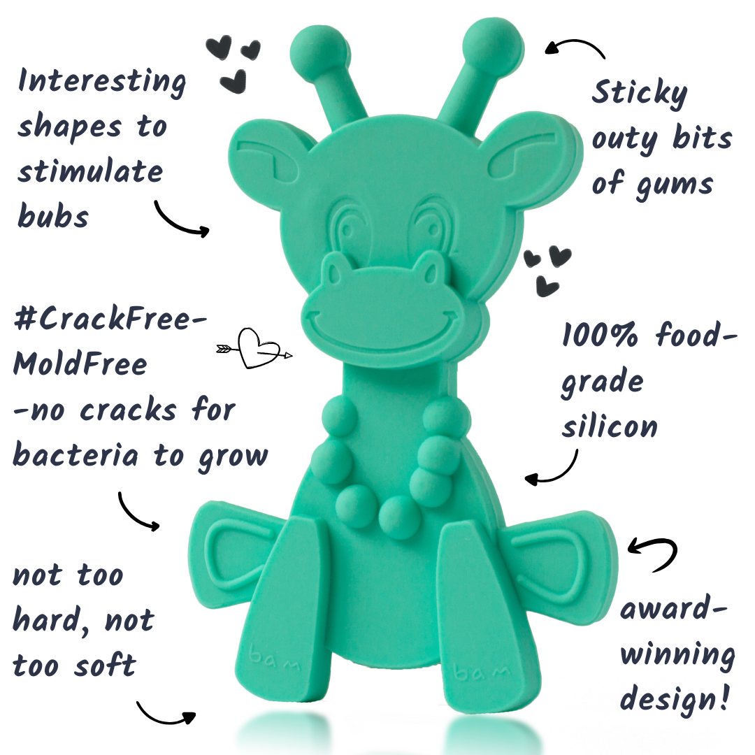 Little Bambam Baby Teething Toy - Turquoise
