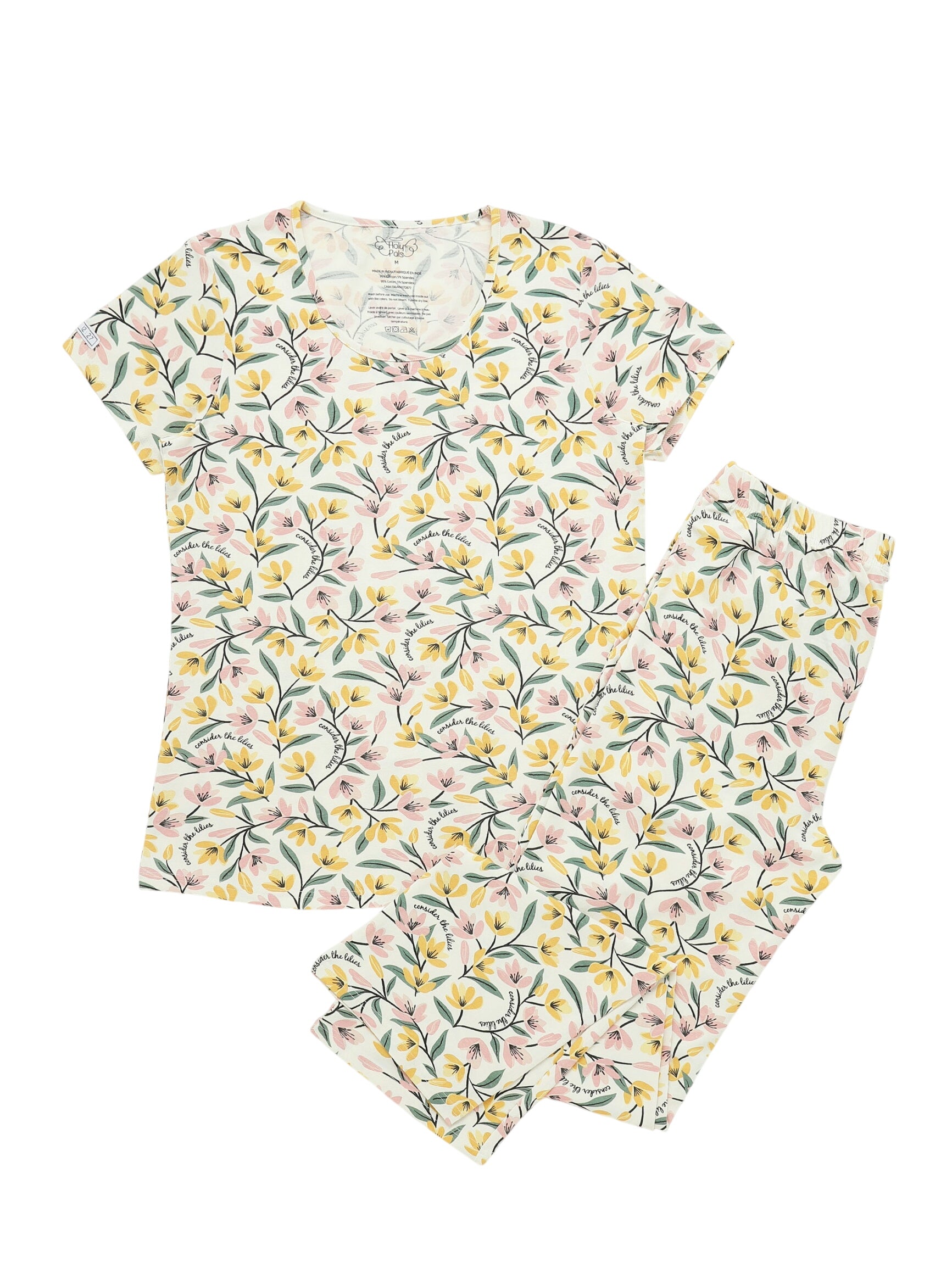 Consider The Lilies Women's Pj Set Cotton
