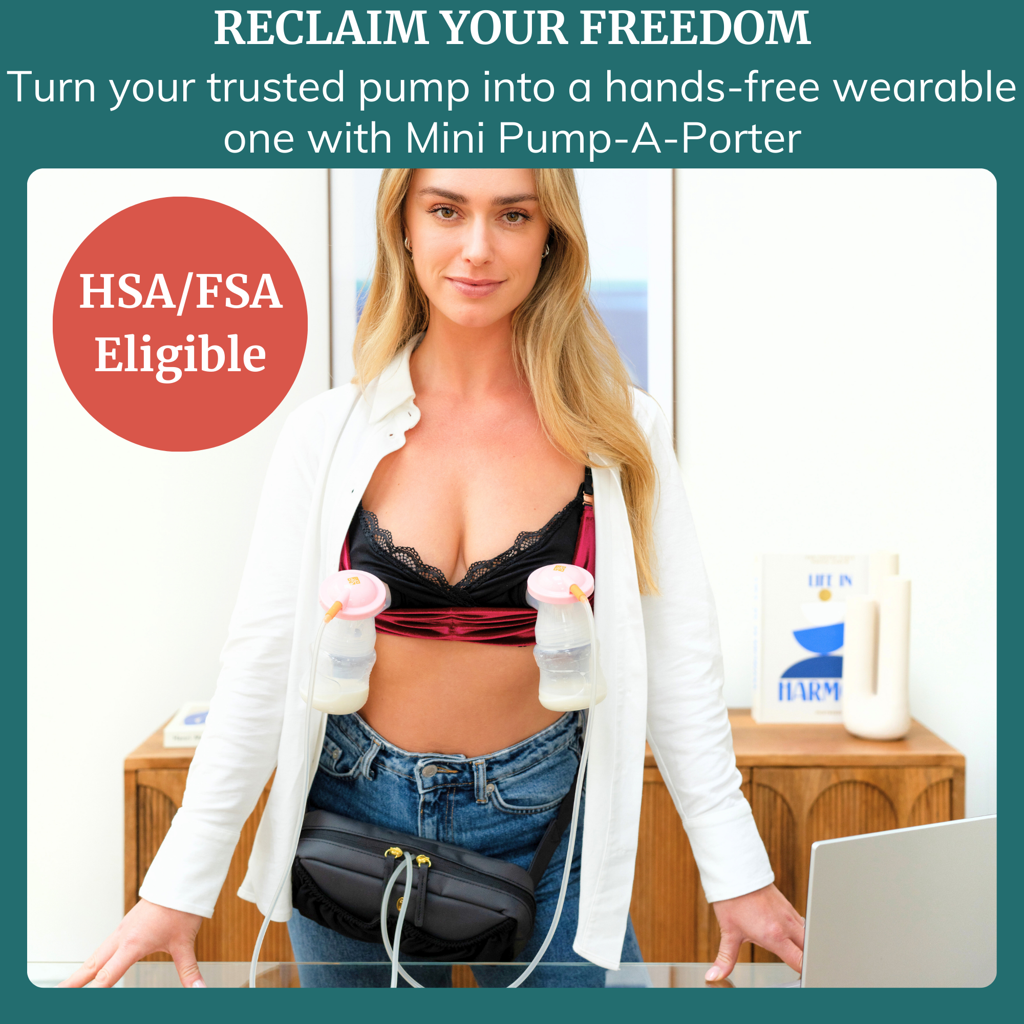 Belt Bag For Small Breast Pumps - Mini Pump-a-porter