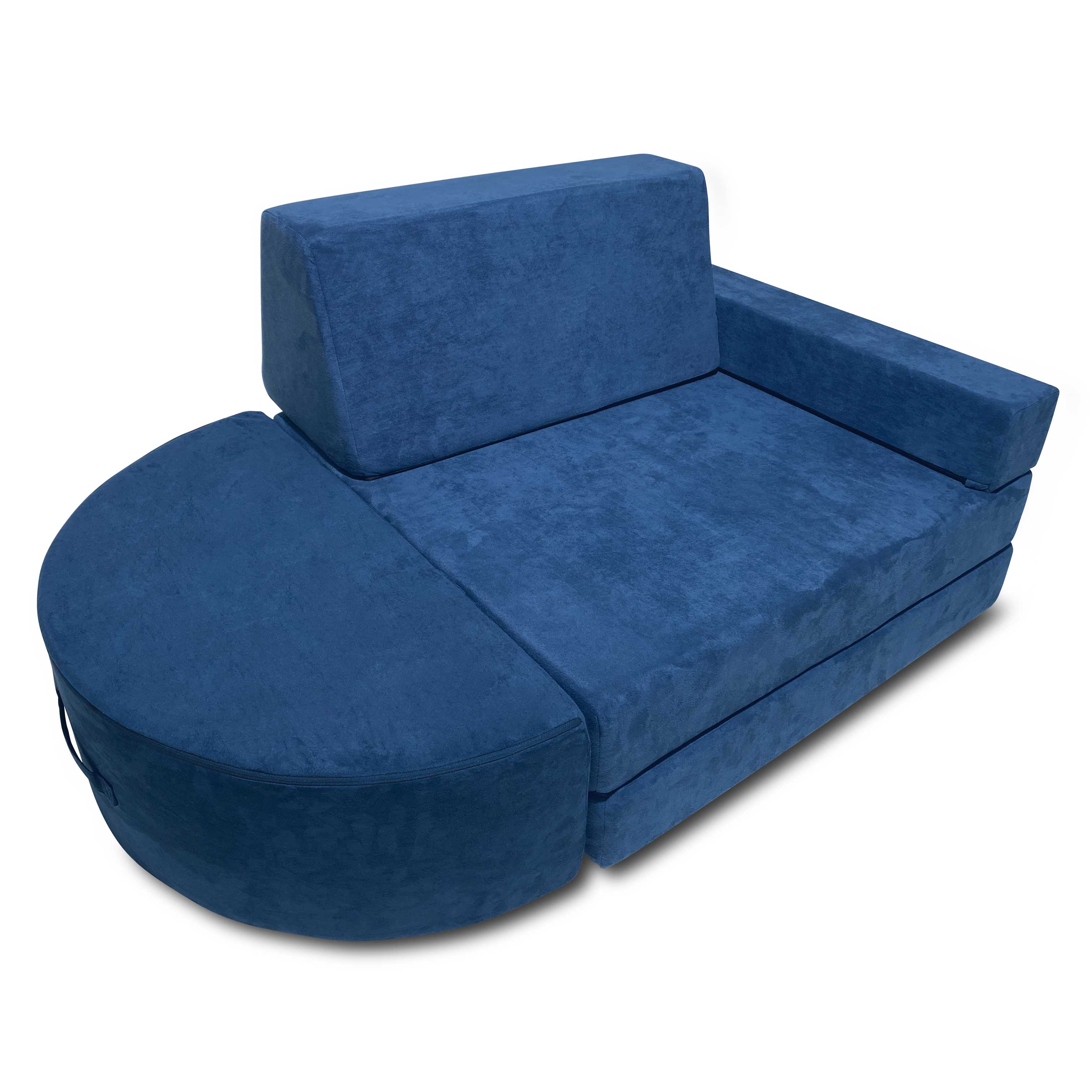 5 Piece Soft Furniture Playset Modular Microsuede Foam Play Couch For Creative Kids