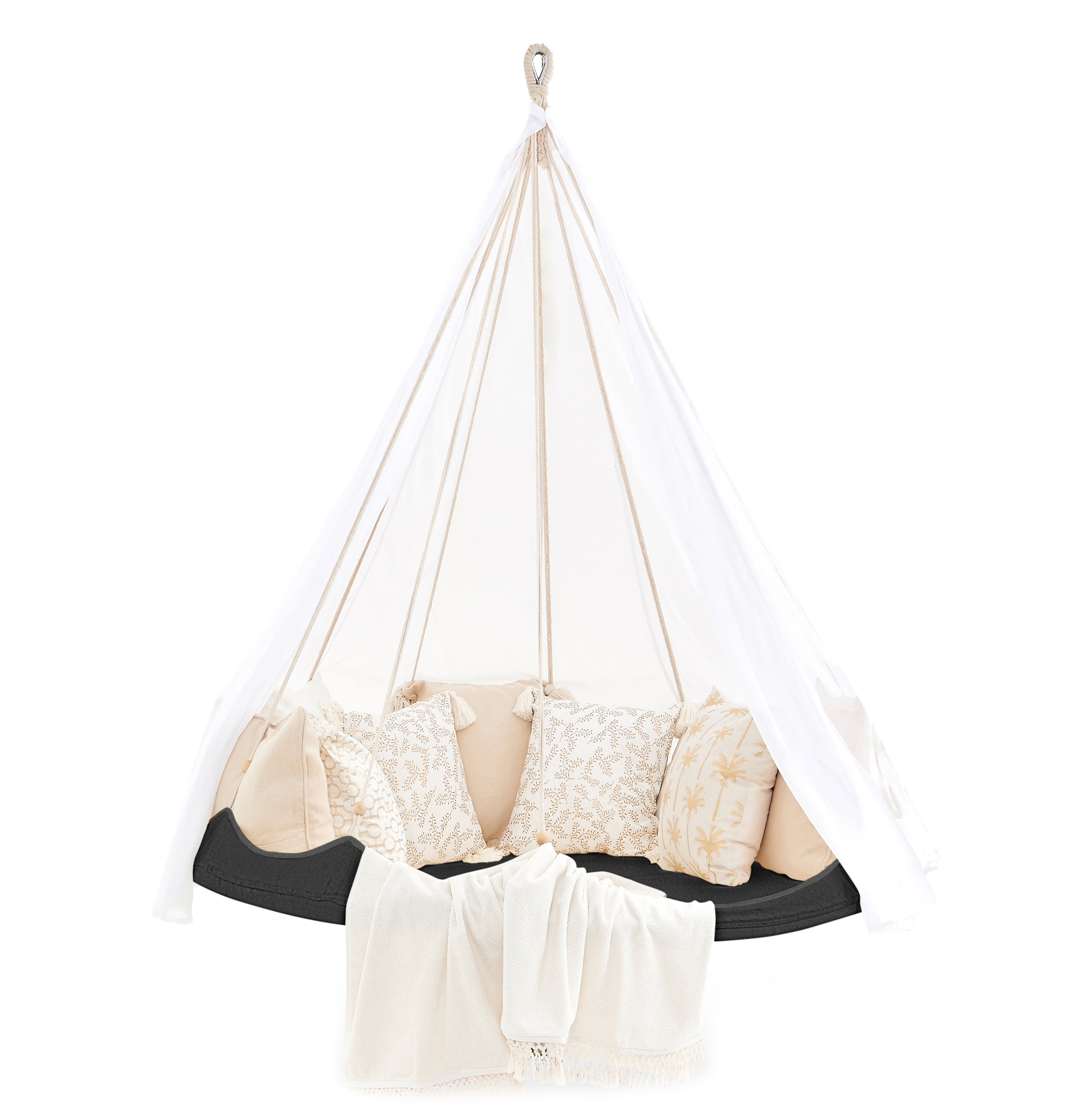 Outdoor Sunbrella® Daybed (medium) - Graphite <br/>free Hanging Kit Included