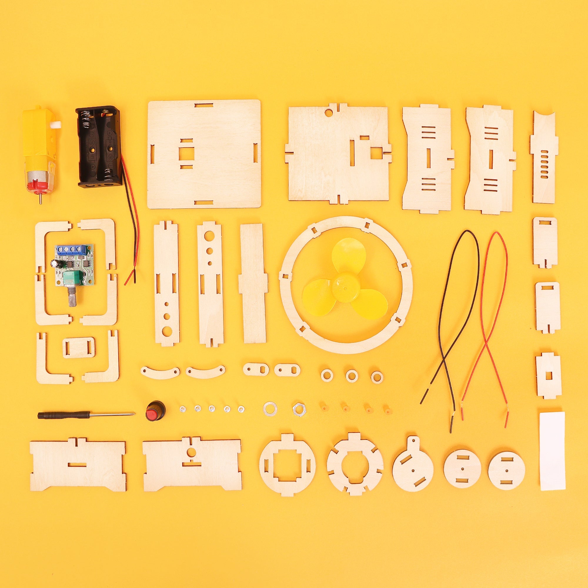 Variable Speed Oscillating Fan Diy Kit, Educational Stem Toy