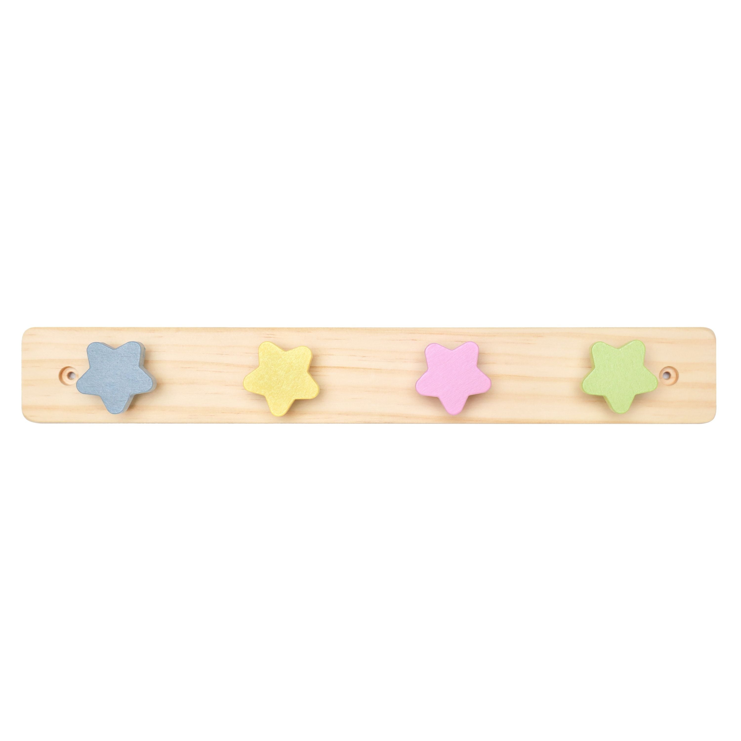 Wonderbee™ Stars Wooden Hanger Natural Pine