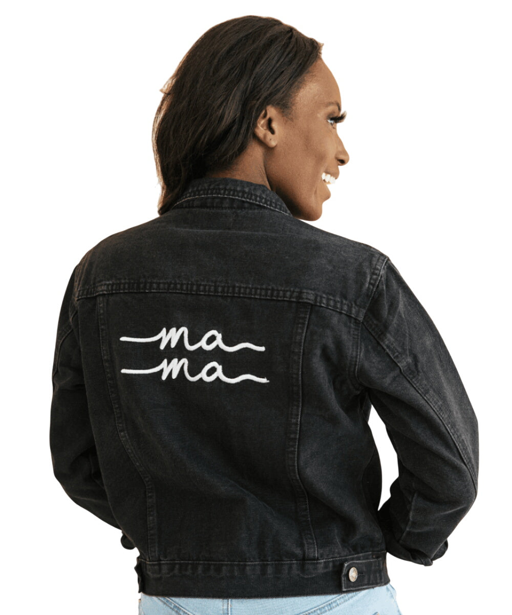 Black Denim Mama Jacket