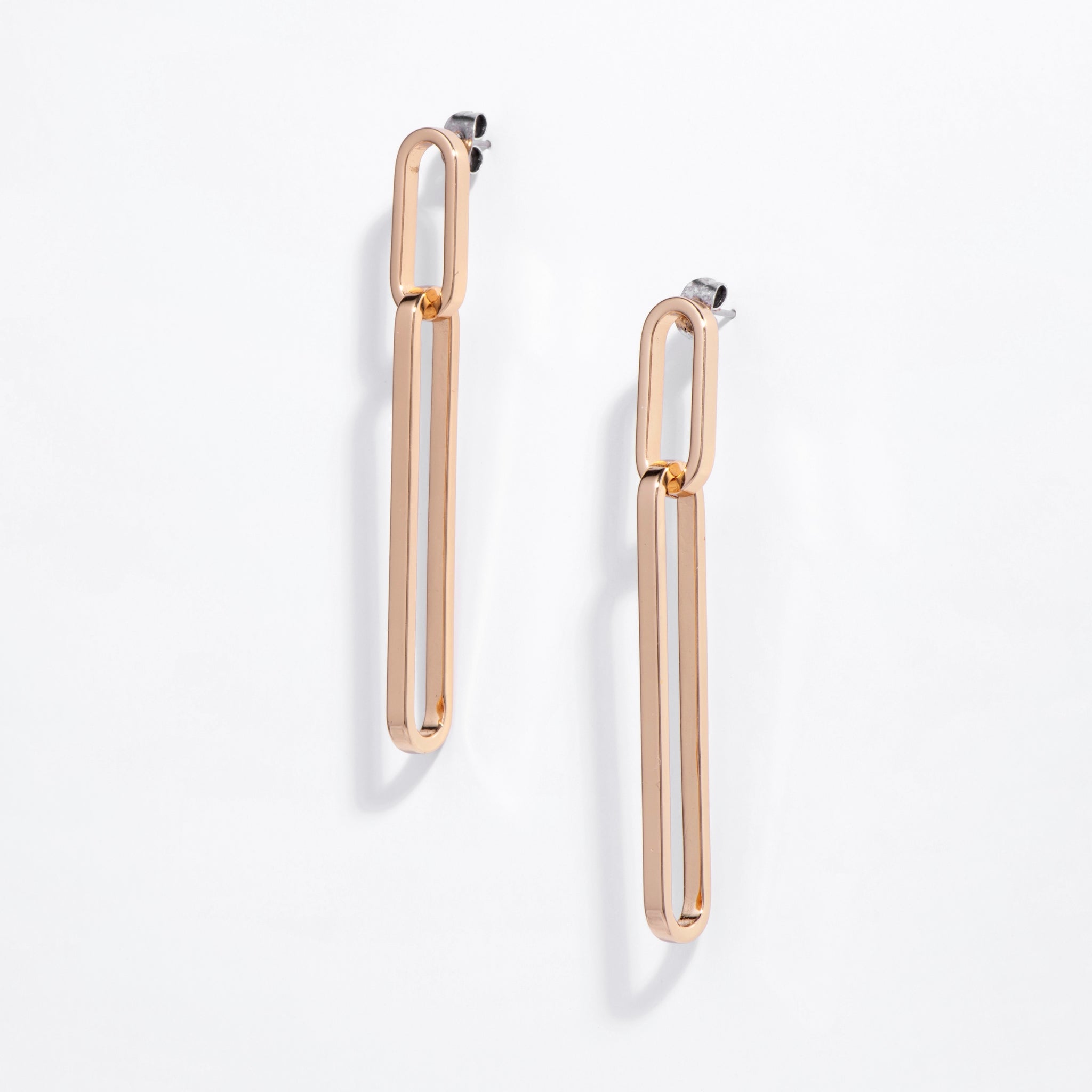 Paperclip Drop Earrings