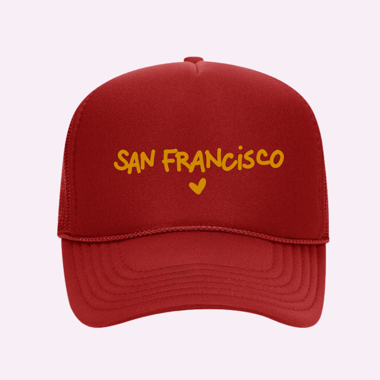 I Love San Francisco ♡ Printed Trucker Hat